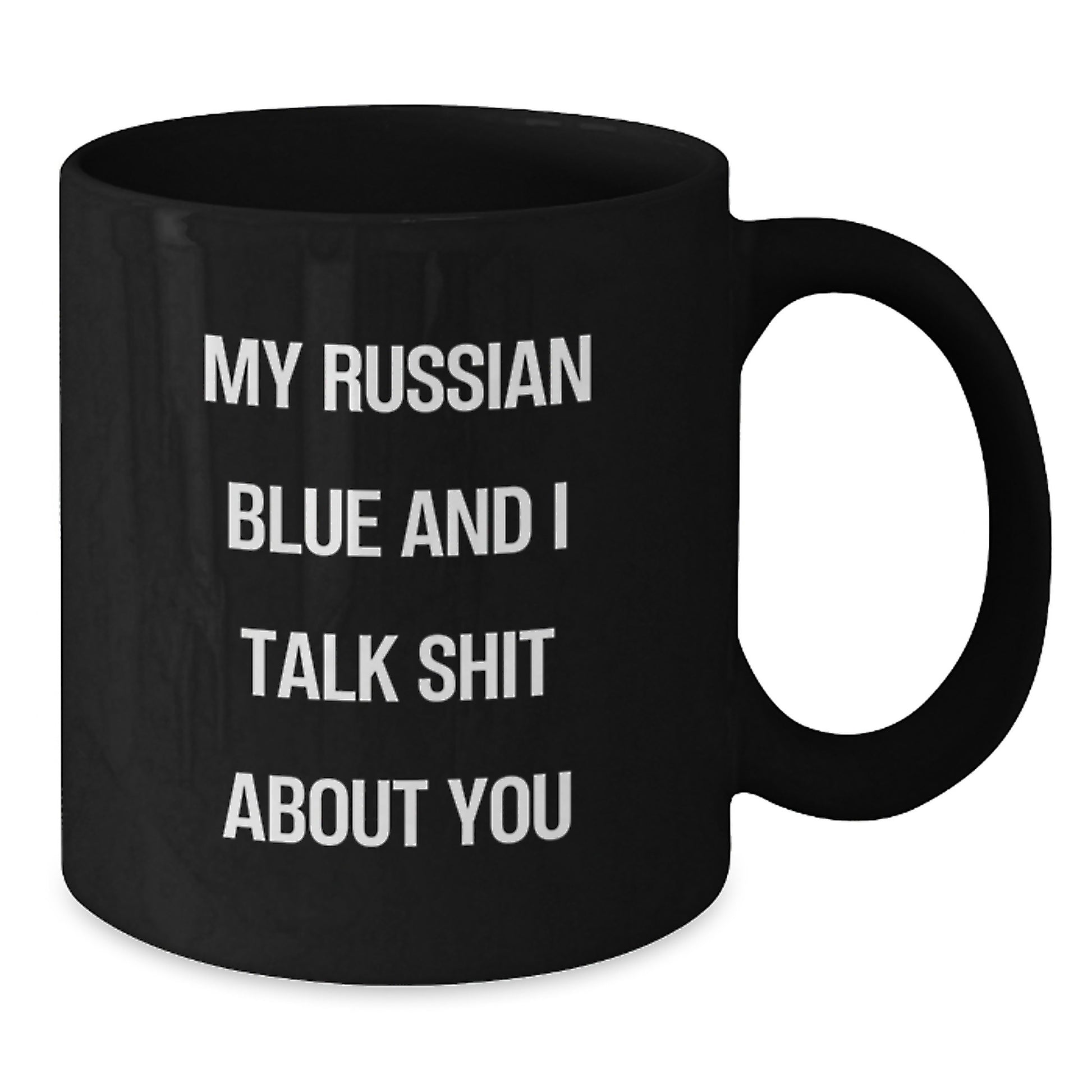 Russian Blue Cat Keepsake Premium Coffee Mug for Him Birthday Gift - Additional