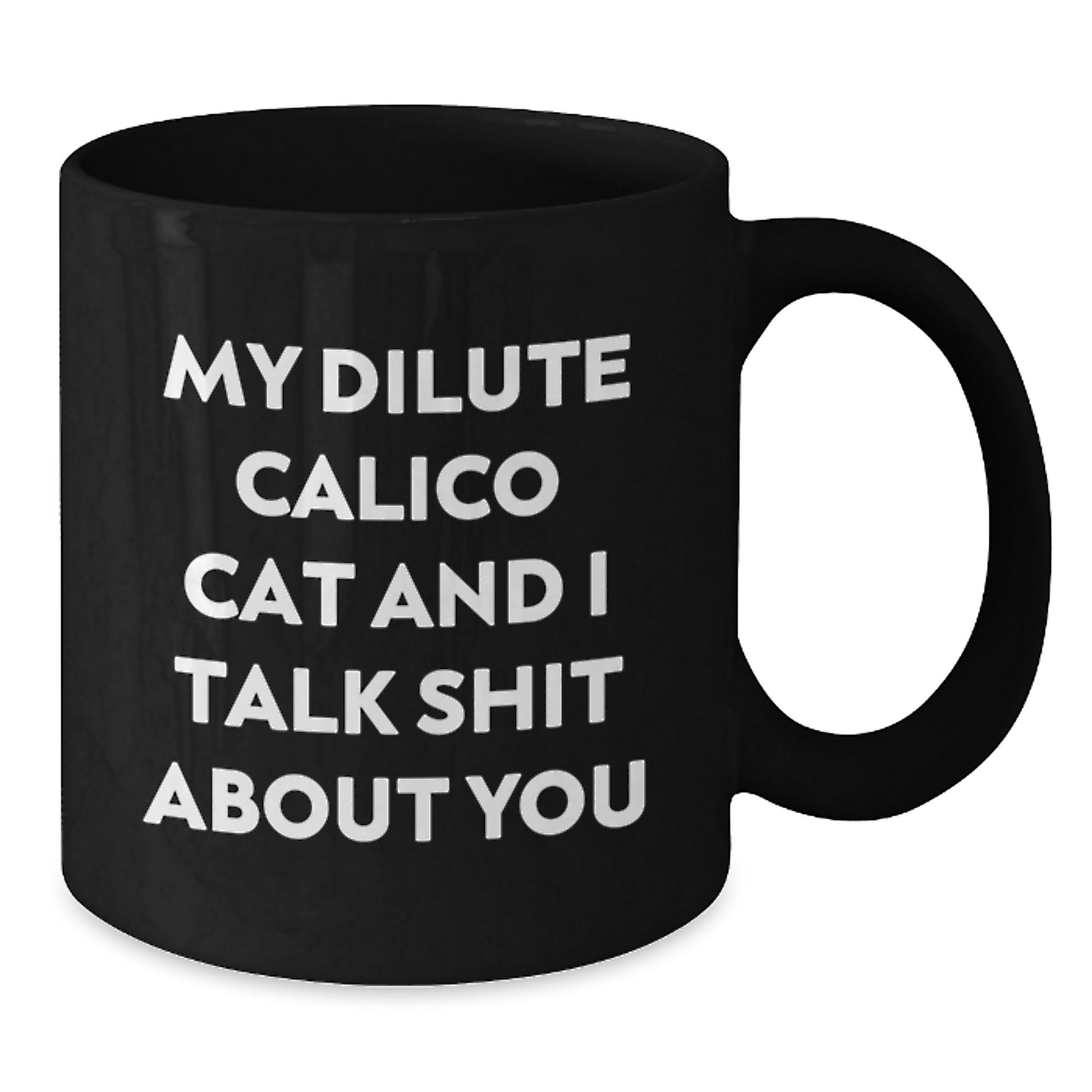 Birthday Gift Dilute Calico Cat Black Coffee Mug for Her Present - Additional