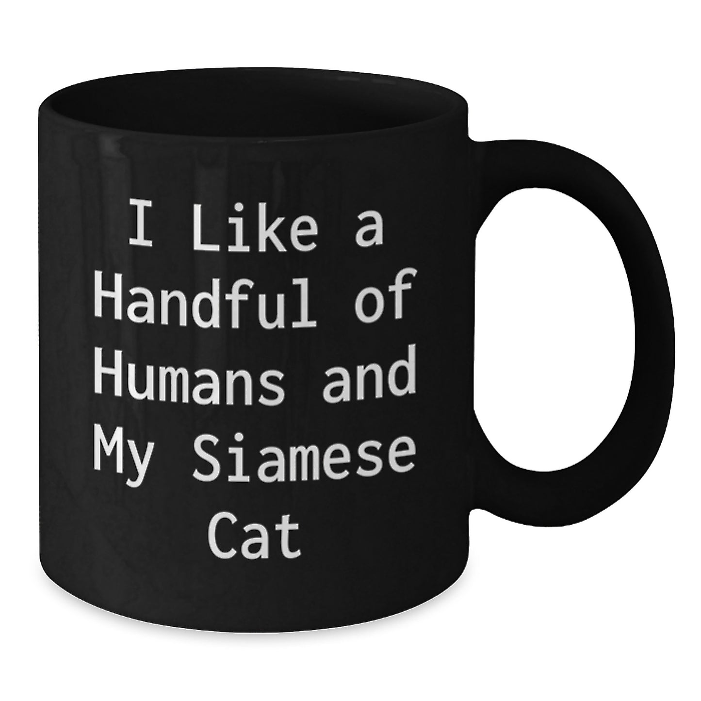 Funny Siamese Cat Gifts for Birthday - Unique Black Coffee Mug for Men, Women, Coworkers, Family, Friends, from Lovers of Siamese Cats - Additional