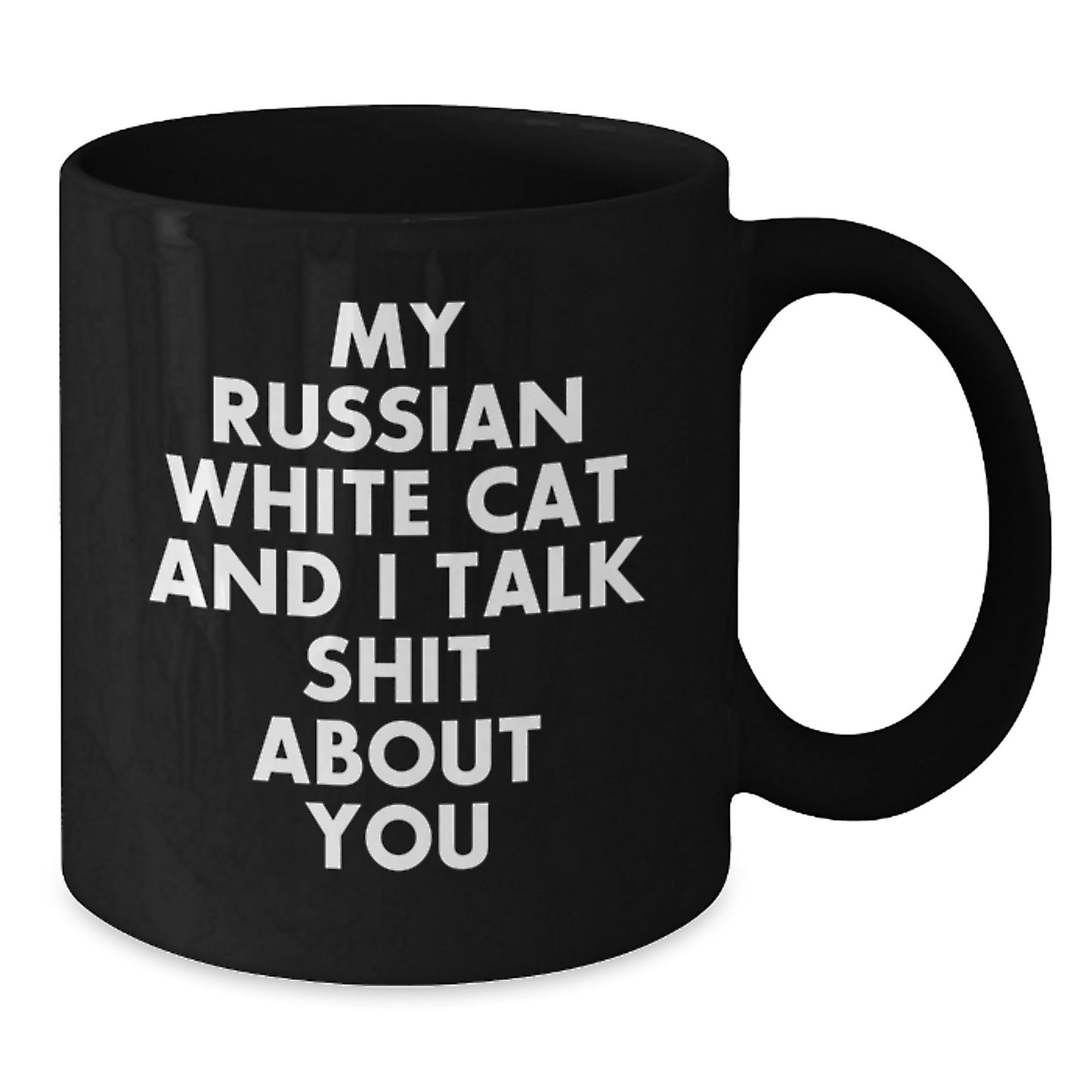Russian White Cat Keepsake Premium Mug for Him Birthday Gift - Additional