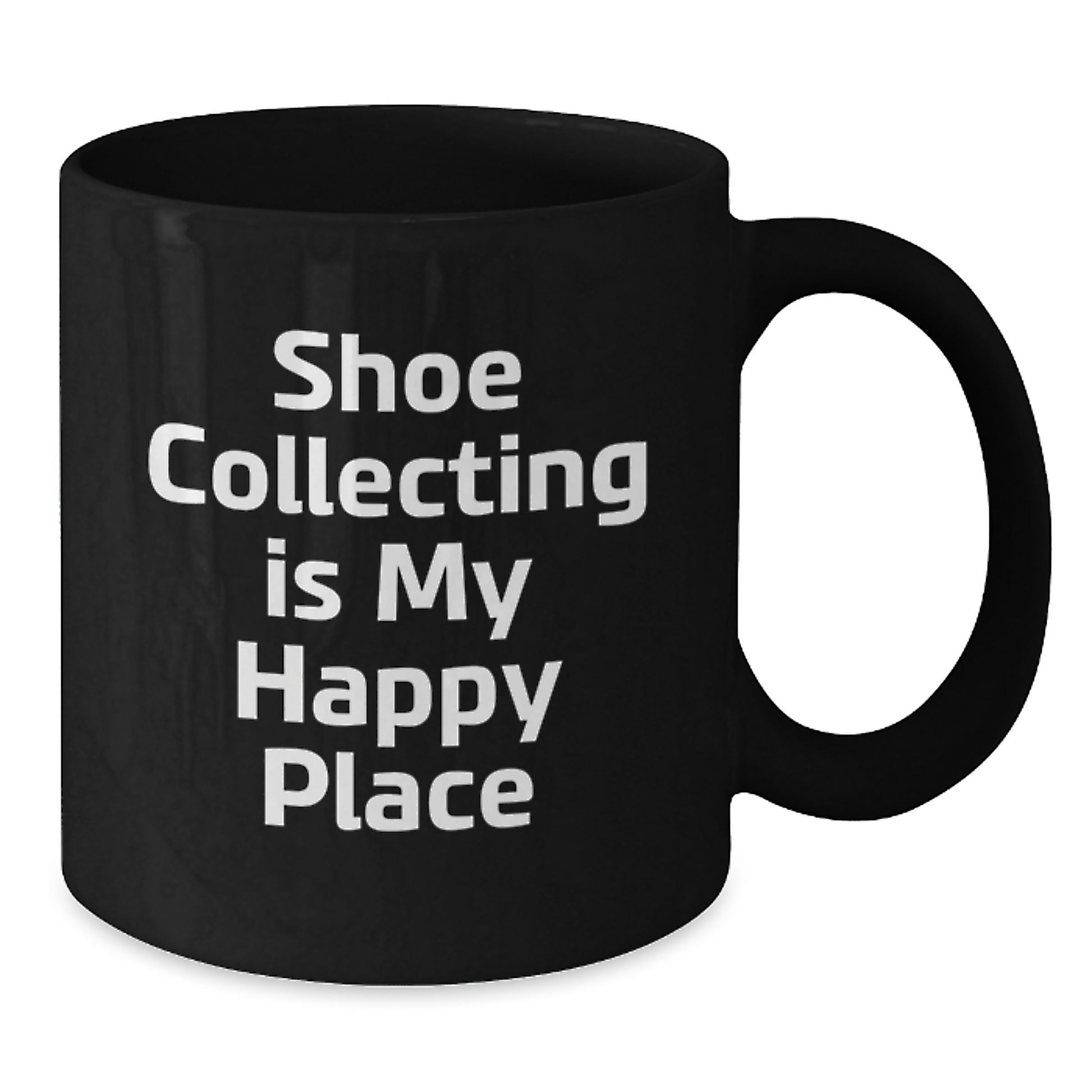 Shoe Collecting Gifts from Friends for Men - Funny Coffee Mug - Birthday Unique Gifts - Quote: 'Shoe Collecting Is My Happy Place' - Additional