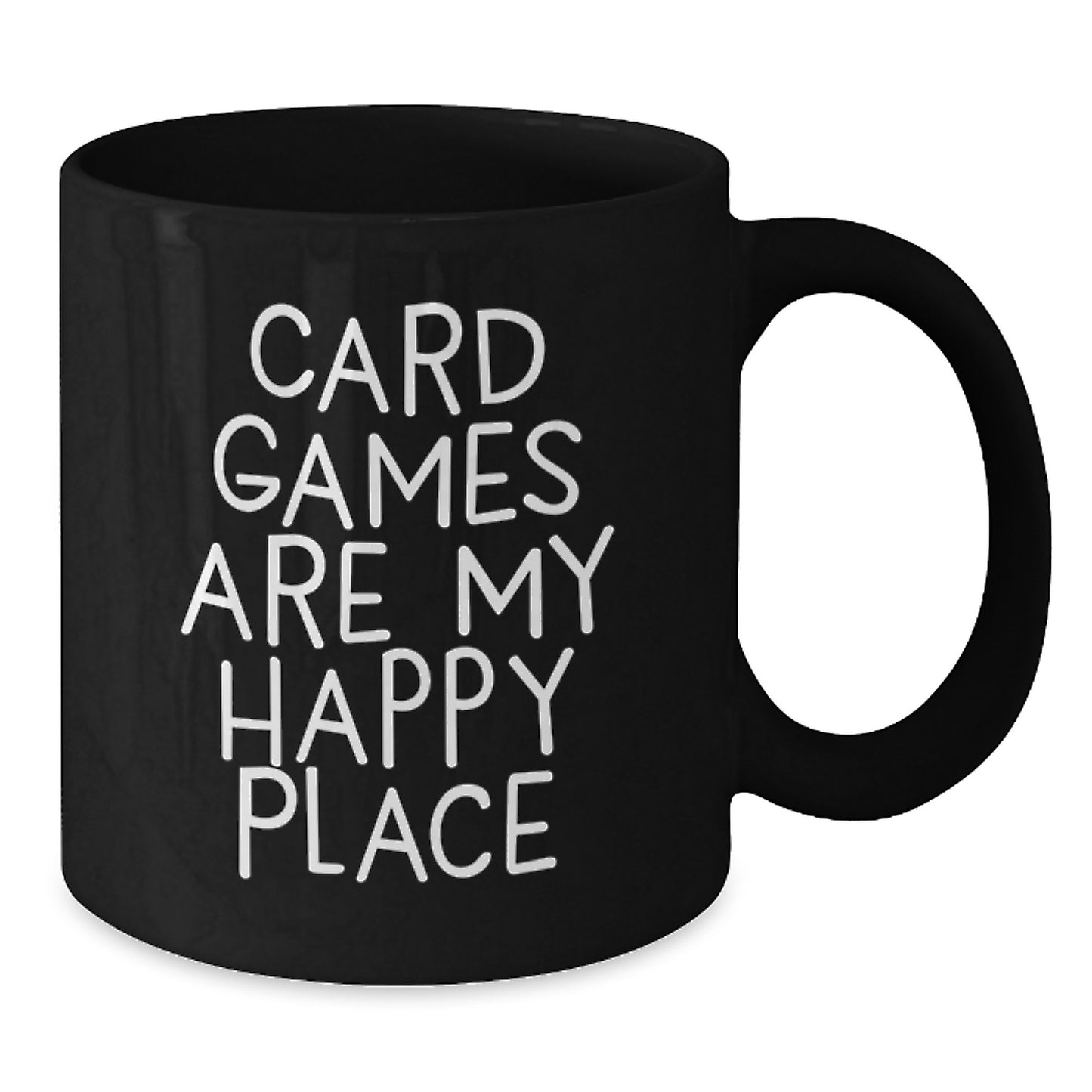 Card Games Keepsake Mug for Him Black Coffee Ceramic 11oz Birthday Gift - Additional