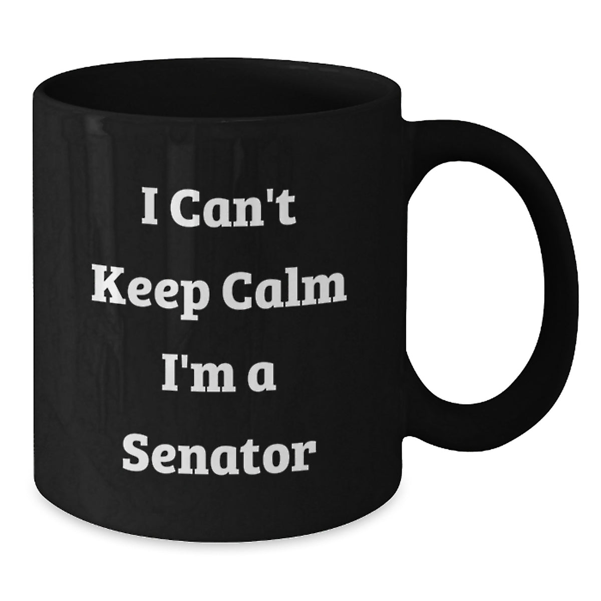 Gifts for Senator Friends and Family - Funny Senator Black Coffee Mug, Funny Quote Black Mug, Birthday Unique Gifts from Men to Senator - Additional