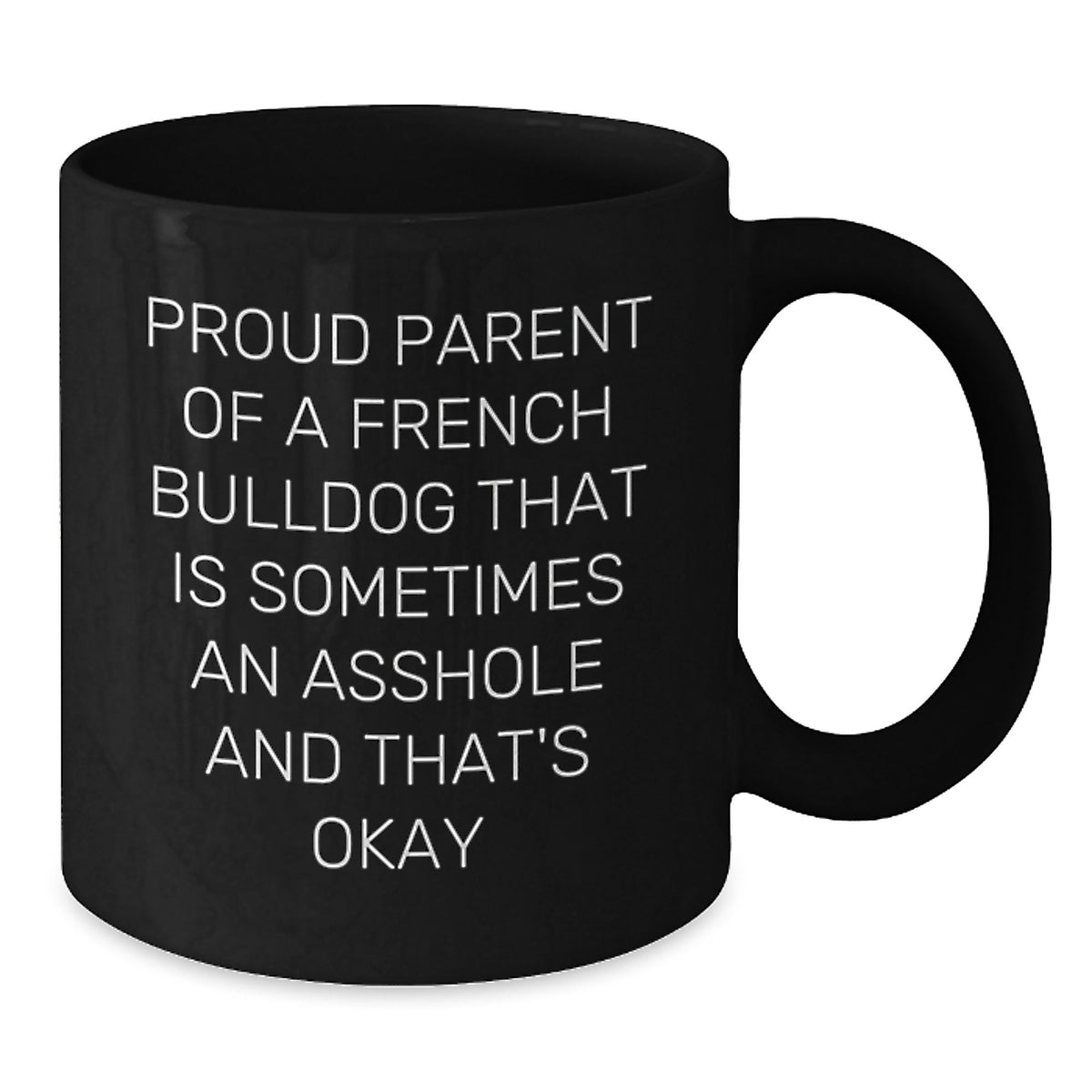 Birthday Gift for Her French Bulldog Mug Present – 11oz Black - Additional