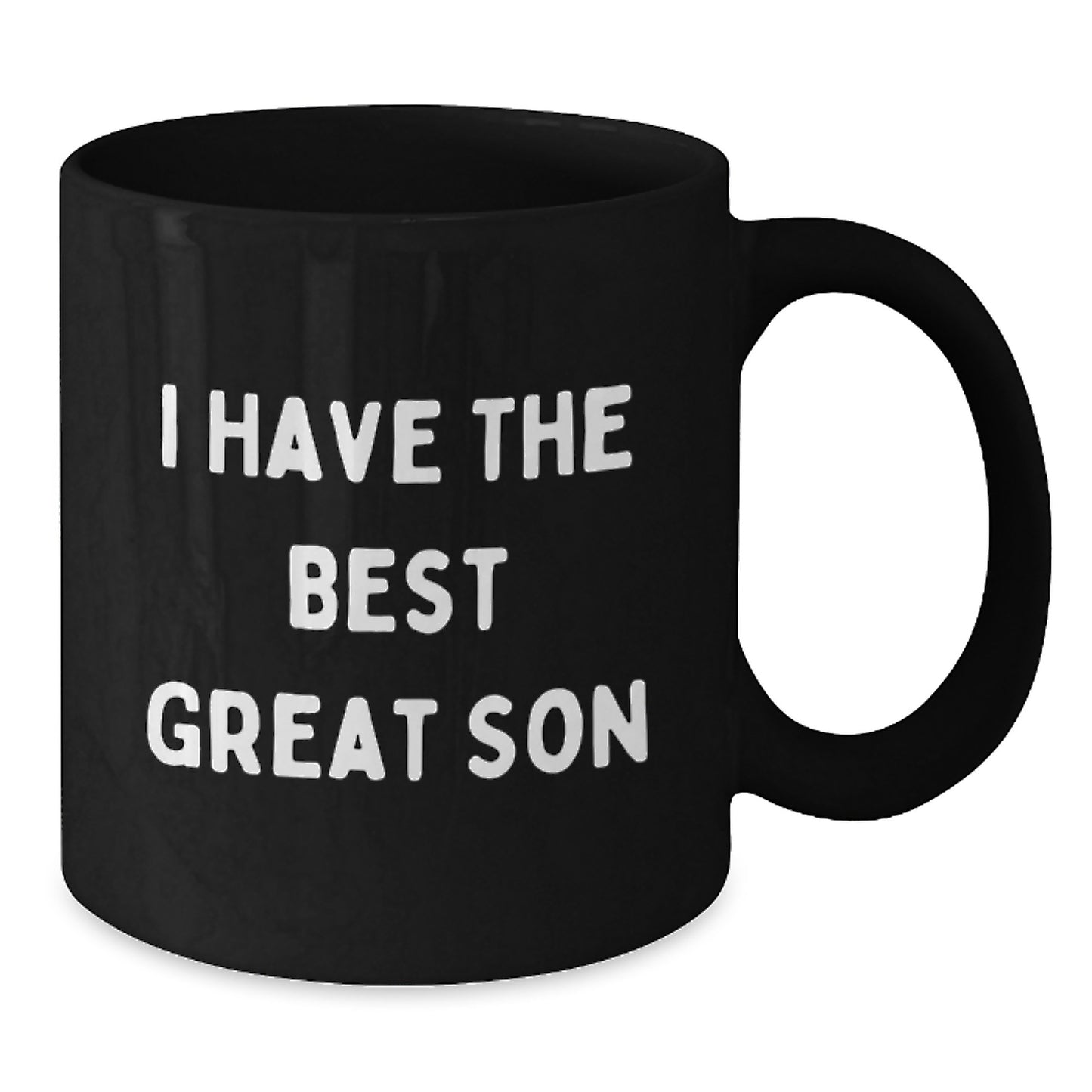 Birthday Gift for Dad Black Coffee Mug – I Have The Best Great Son - Additional