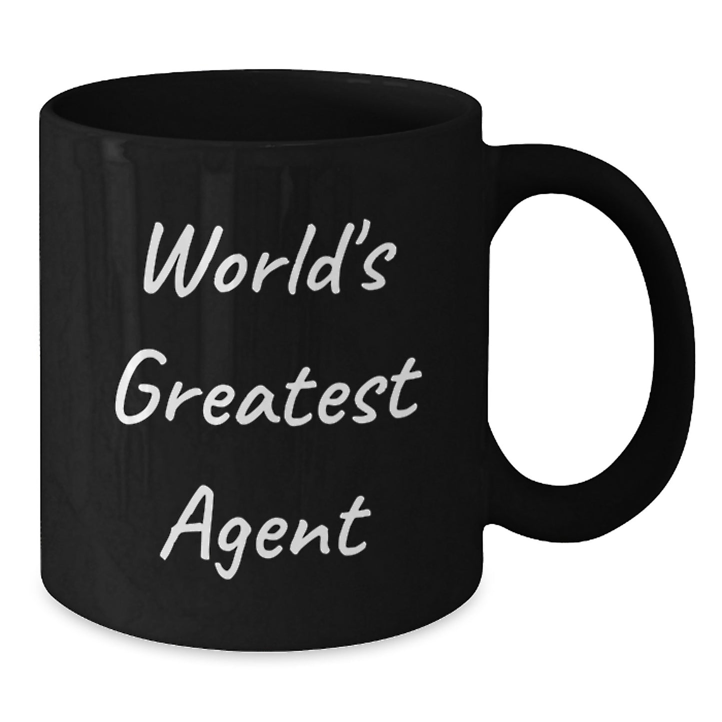 Funny Agent Gifts from Friends, World's Greatest Agent Black Coffee Mug for Dad, Father's Day Unique Coffee Mugs - Additional