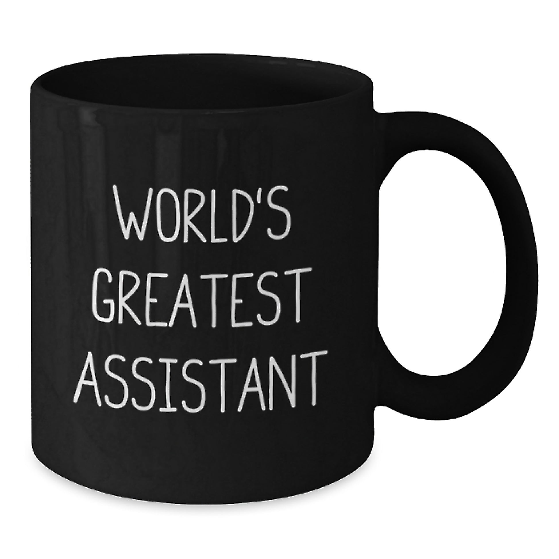 Funny World's Greatest Assistant Gifts from Friends, Black Coffee Mug, Inspirational Quote for Graduation - Additional