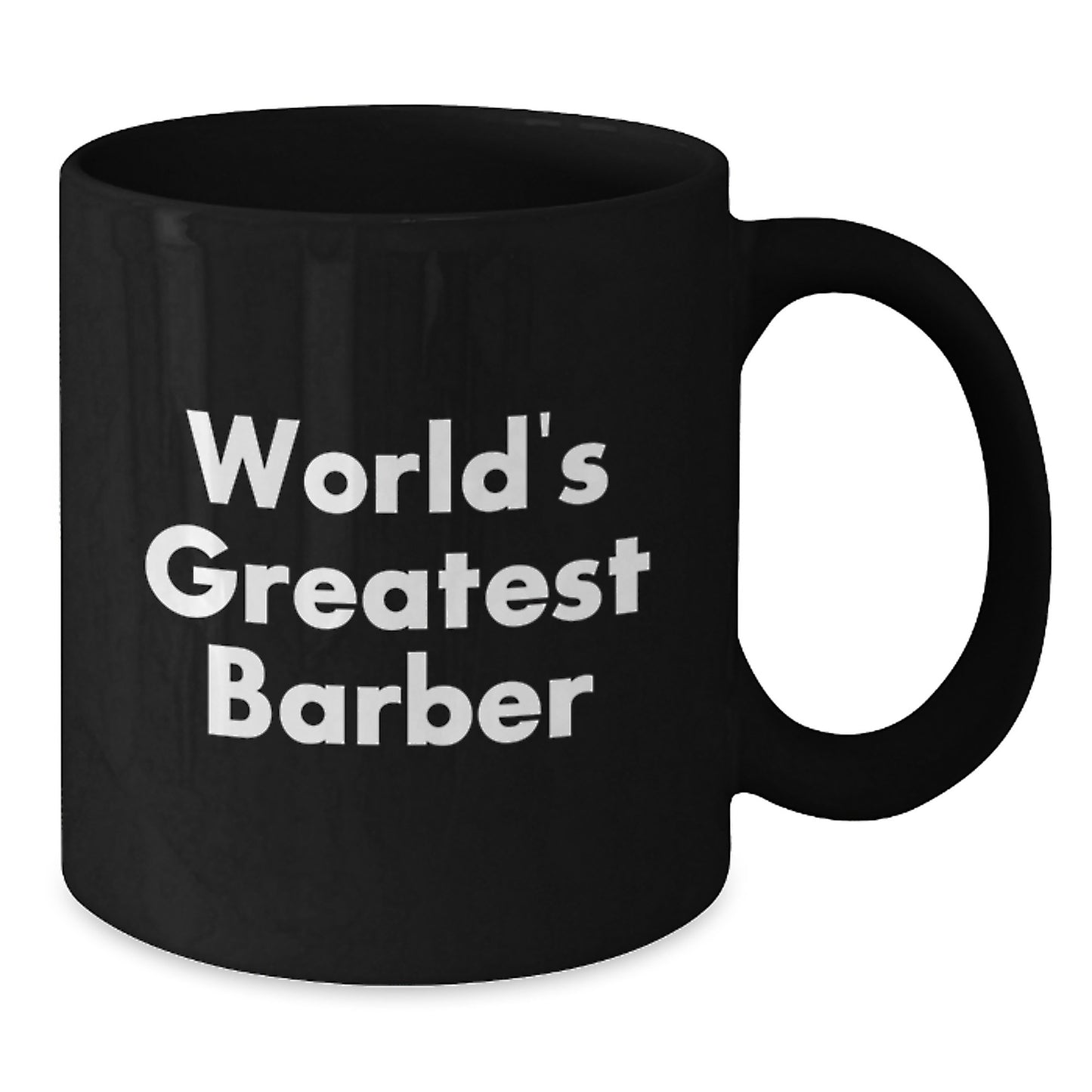 Funny Barber Gifts for Dad, World's Greatest Barber Black Coffee Mug, Unique Father's Day Unique Gifts from Men to Men - Additional