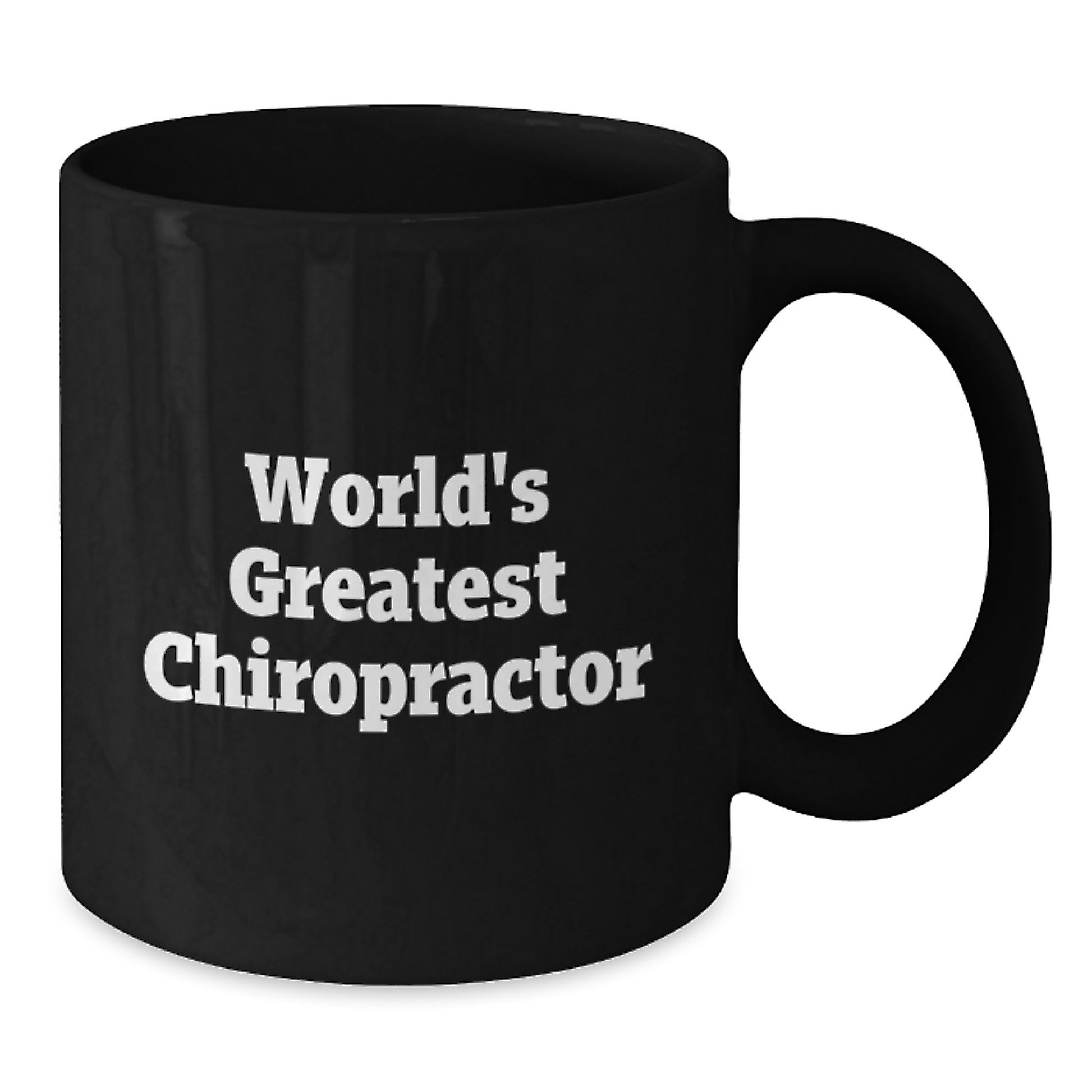 Chiropractor Humor Gifts from Men, Women, Friends - 'World's Greatest Chiropractor' Black Coffee Mug for Chiropractor on Mother's Day Unique Gifts - Additional