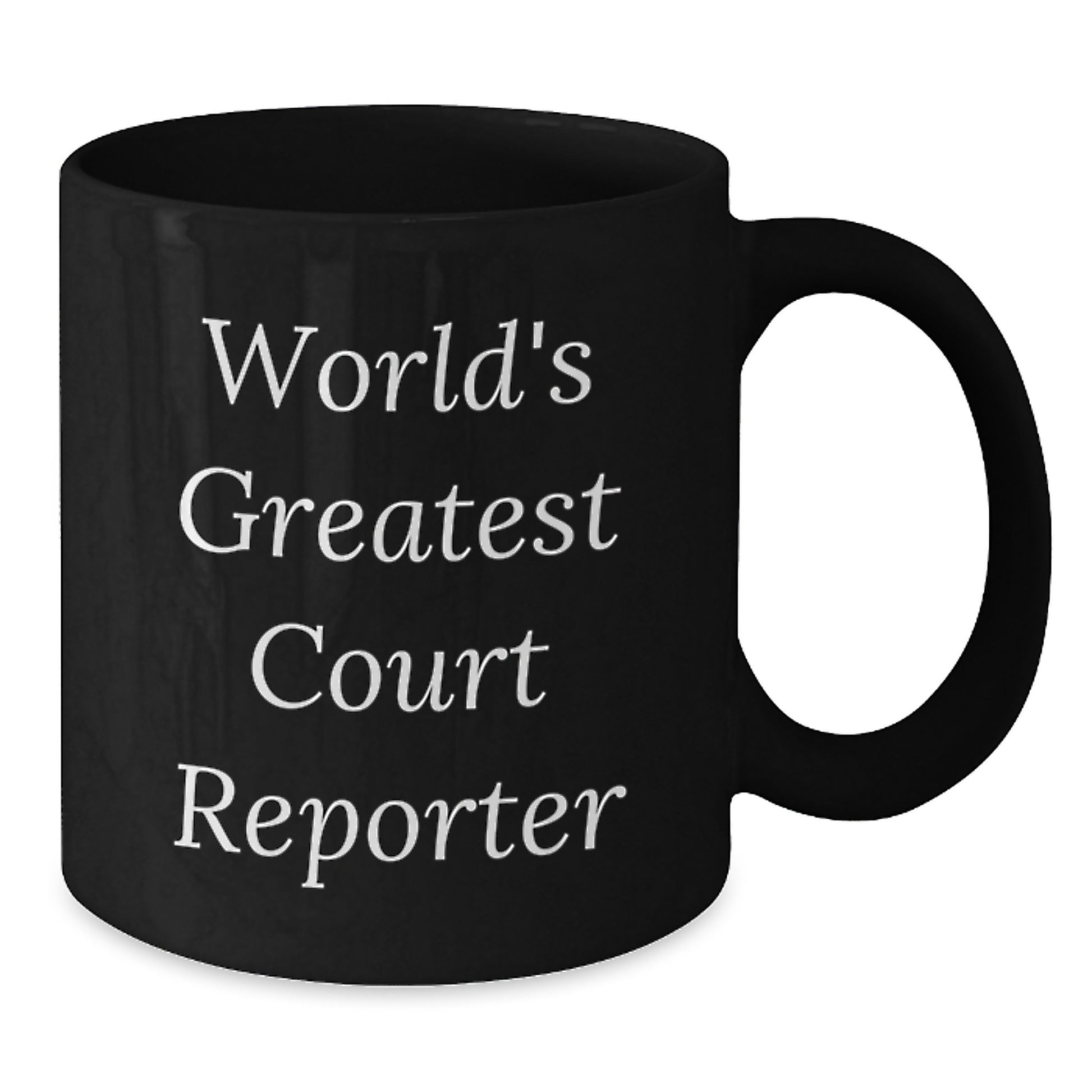 Funny Court Reporter Gifts from Men to World's Greatest Court Reporter Dad on Father's Day Unique Black Coffee Mug - Additional
