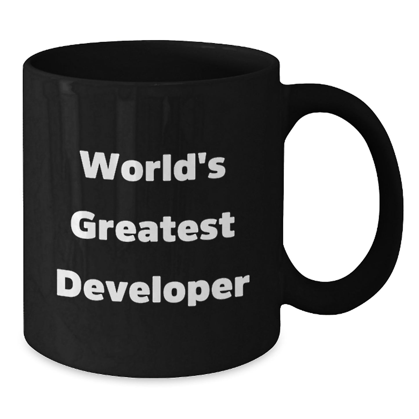 Developer Novelty Black Coffee Mug for Friends Birthday Fun Gift - Additional