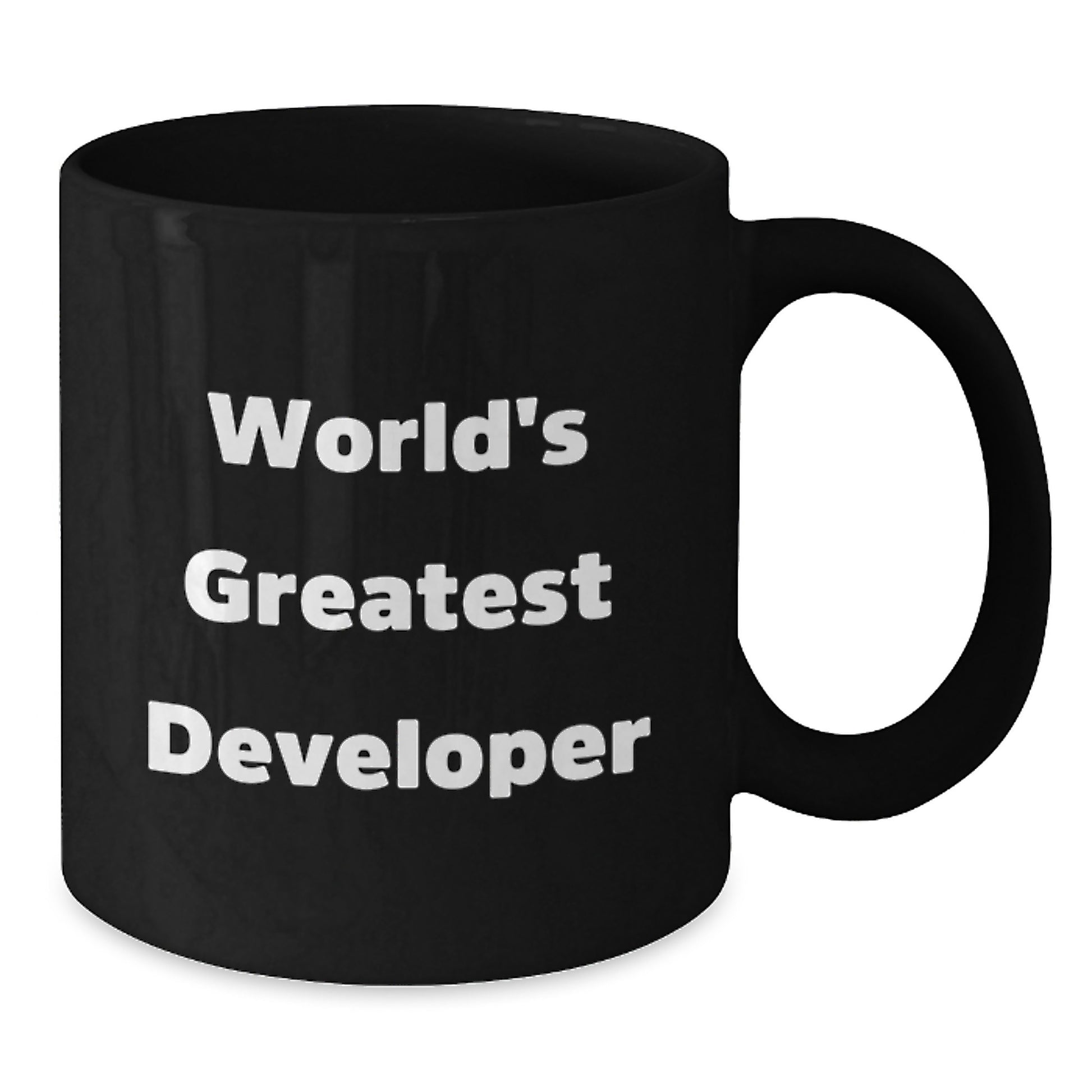Developer Novelty Black Coffee Mug for Friends Birthday Fun Gift - Additional