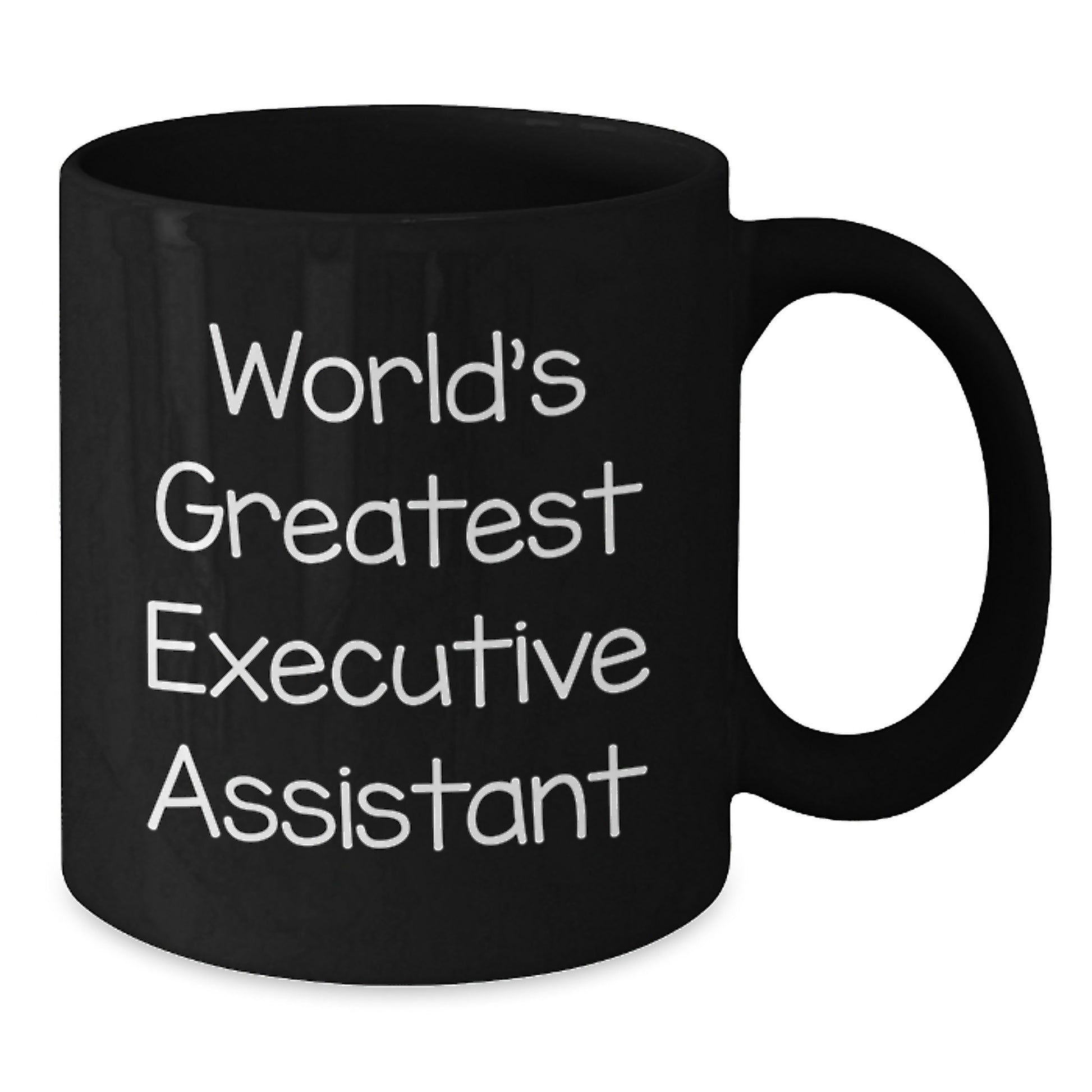 Funny Executive Assistant Gifts from Men, World's Greatest Executive Assistant Black Coffee Mug for Women, Graduation Unique Gifts for Coworkers, Office Mugs for Family - Additional