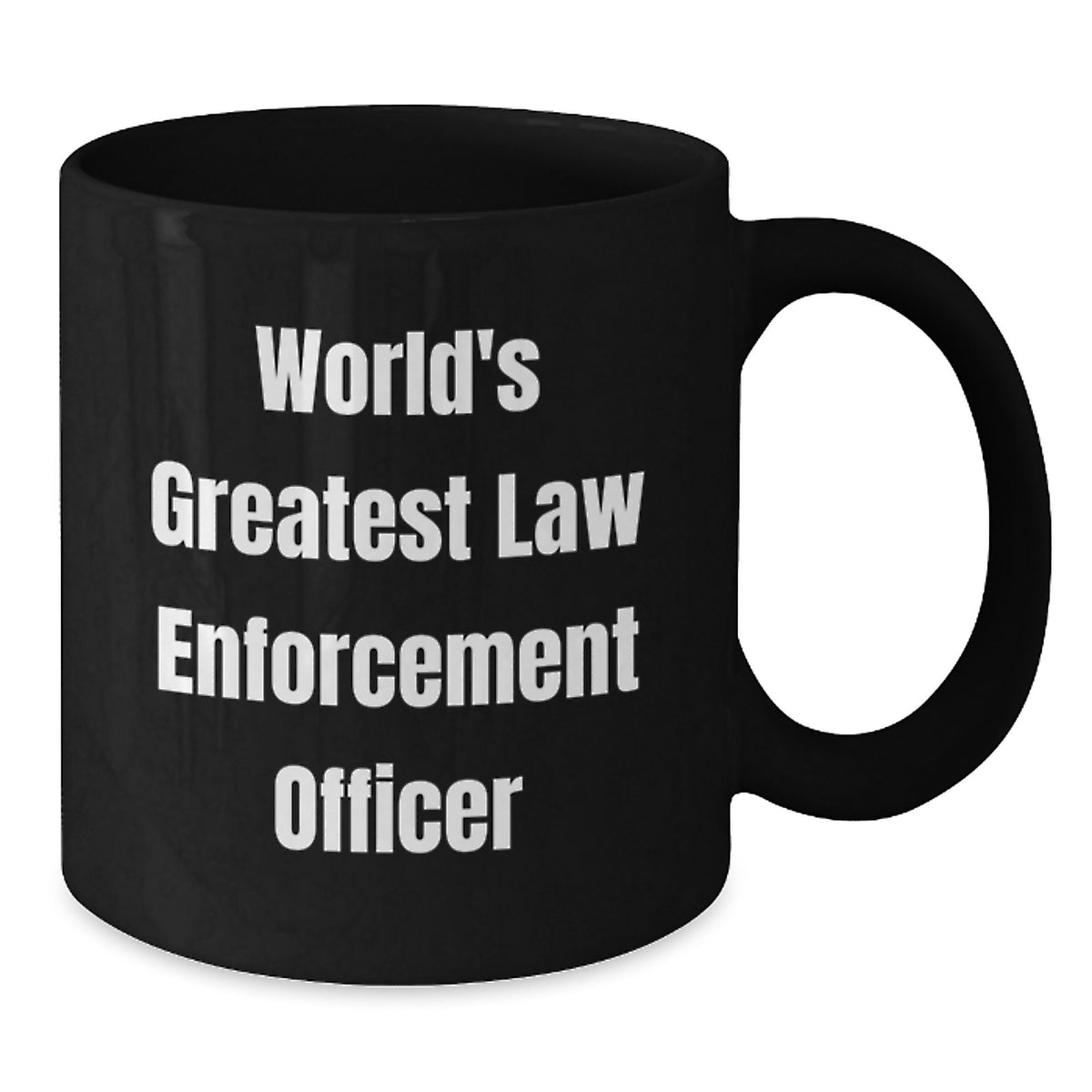 Law Enforcement Keepsake Gift for Him World's Greatest Officer Mug - Additional