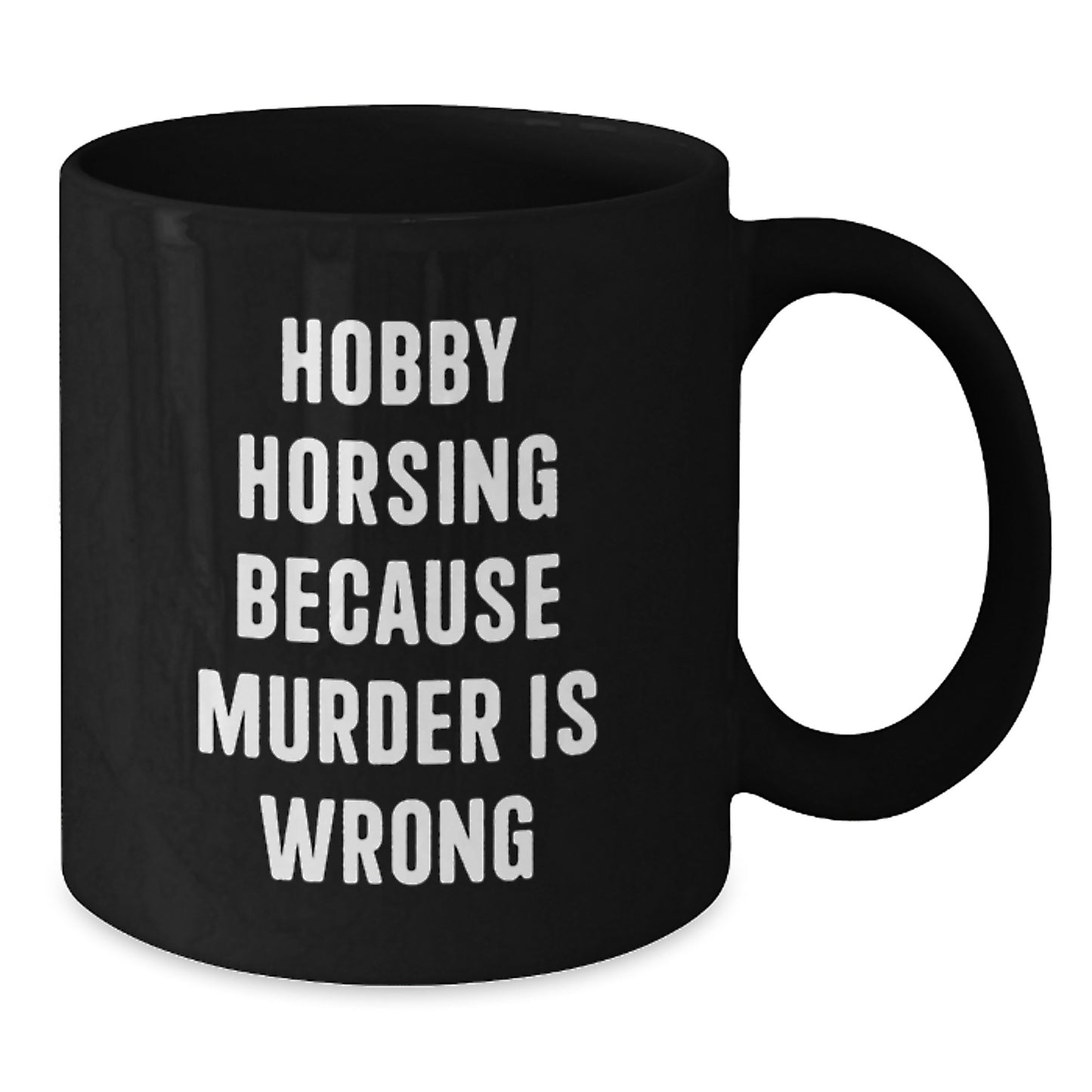 Gifts from Friends for Hobby Horsing Enthusiasts, Funny Black Coffee Mug for Birthday Unique Gifts - Additional