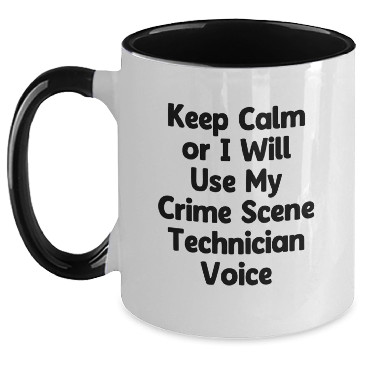 Crime Tech Keepsake Two Tone Coffee Mug for Him Birthday Gift - Main