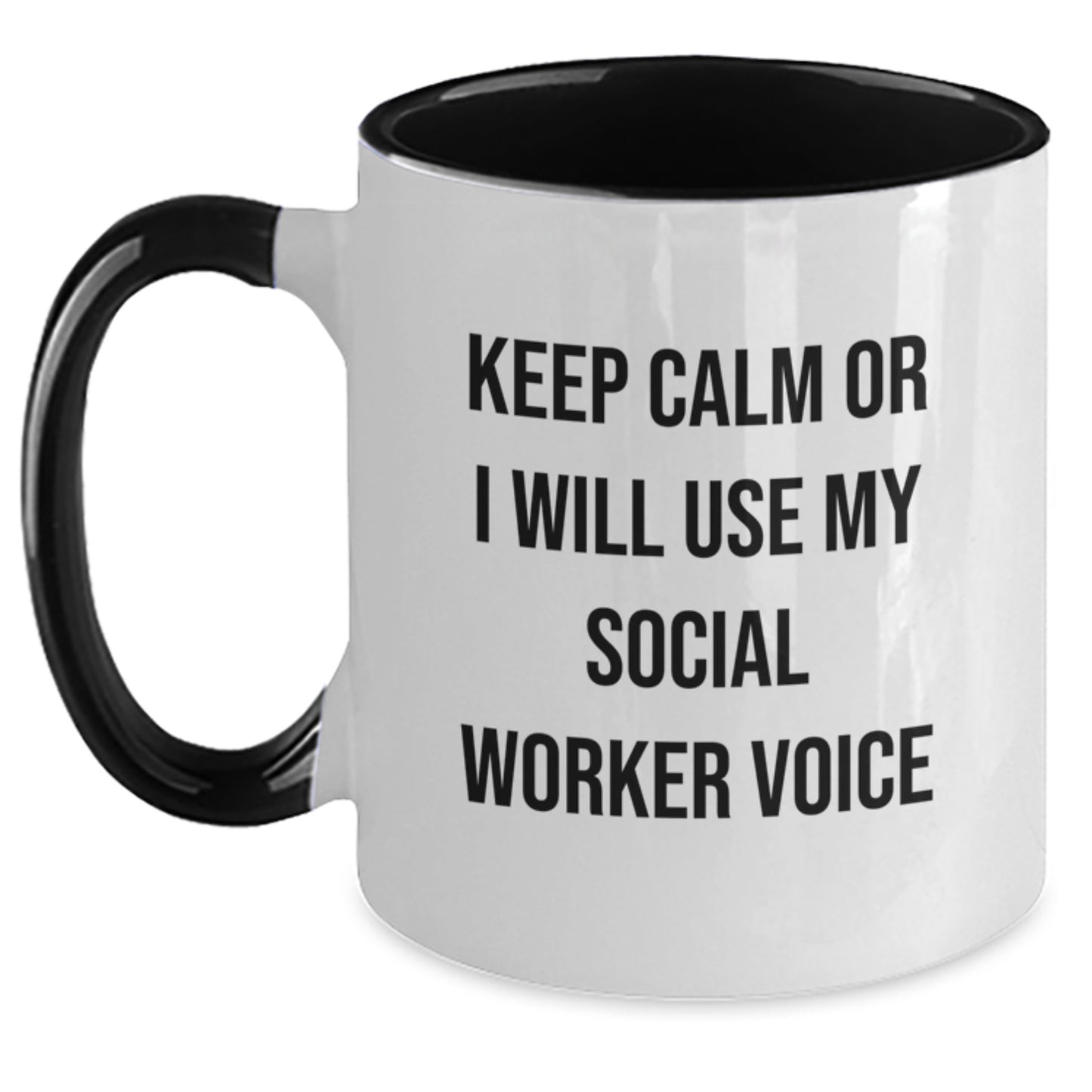 Social Worker Keepsake Mug for Him Birthday Gift Keep Calm - Main