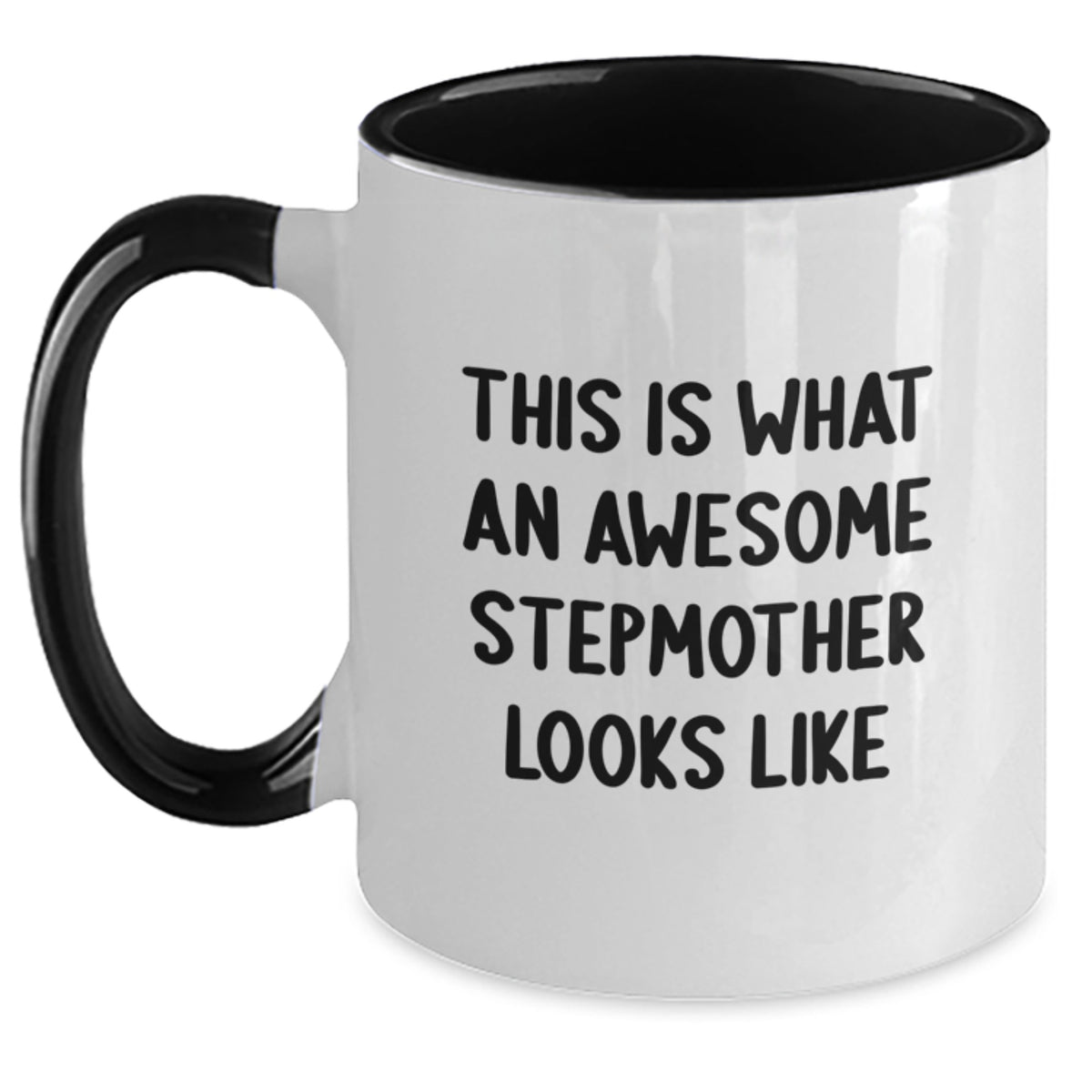 Funny Stepmother Gifts from Family - This Is What An Awesome Stepmother Looks Like Two Tone Coffee Mug, Christmas Unique Presents for Stepmother - Main