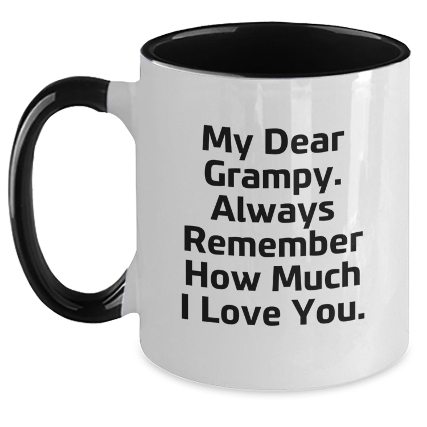 Grampy Keepsake Two Tone Ceramic Coffee Mug for Him Graduation Gift - Main