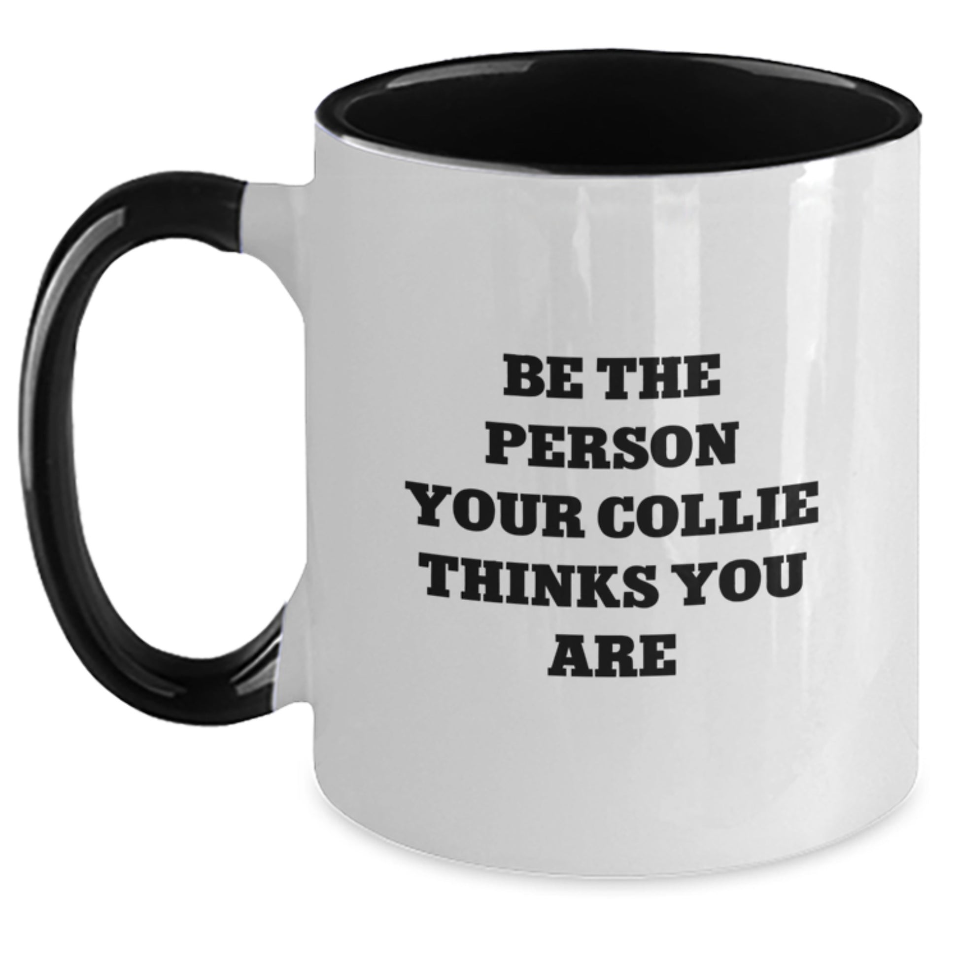Collie Dog Lovers Unique Funny Gifts from Friends and Family for Valentine's Two Tone Coffee Mug - Main
