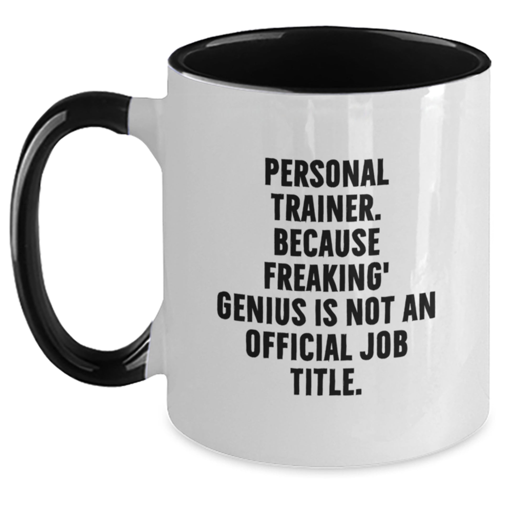 Personal Trainer Keepsake Two Tone Coffee Mug for Him Birthday Gift - Main