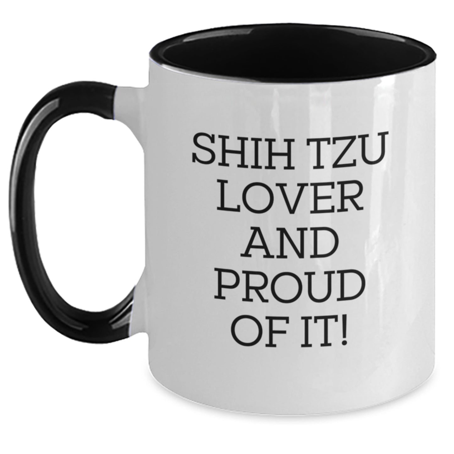 Shih Tzu Dog Lover Gifts from Friends, Funny Two Tone Coffee Mug for Valentine's - Main