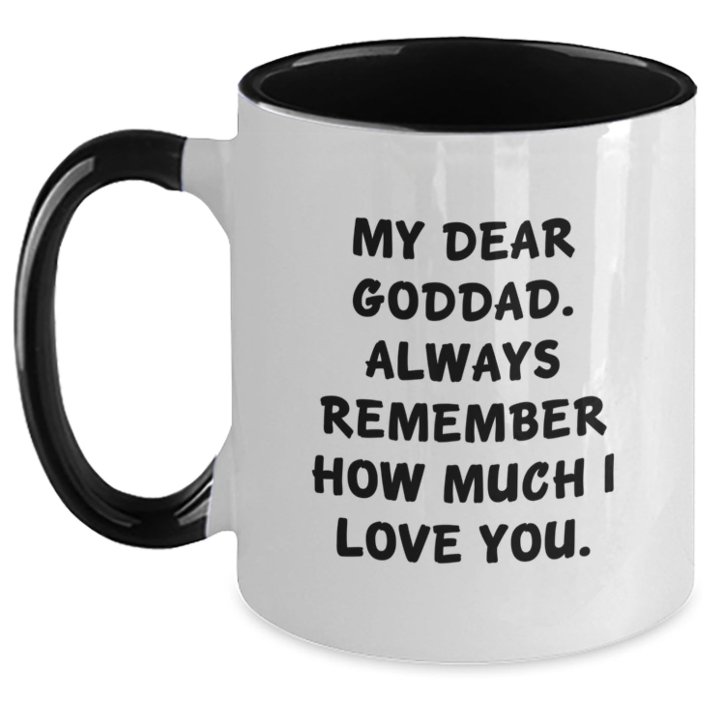 Funny Goddad Quotes Two Tone Coffee Mugs Gifts from Family for Graduation Unique Unique Gifts - Main