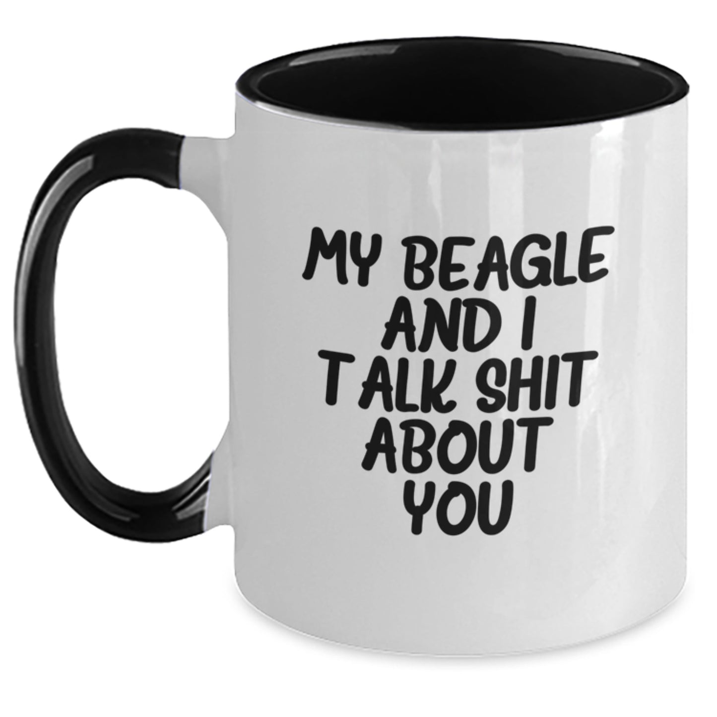 Beagle Dog Keepsake Two Tone Coffee Mug for Him Graduation Gift - Main