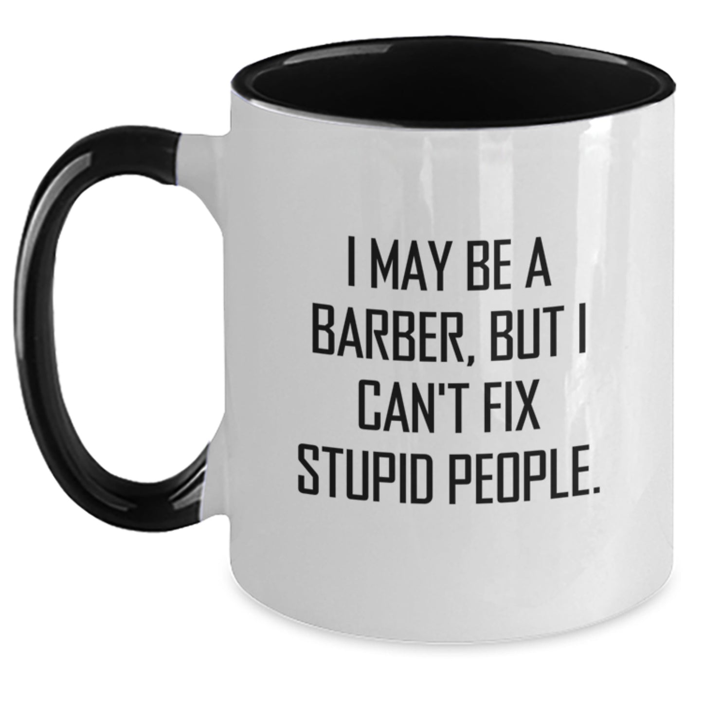 Favorite Kids Barber Quote Mug – Birthday Gift Black & White Ceramic - Main