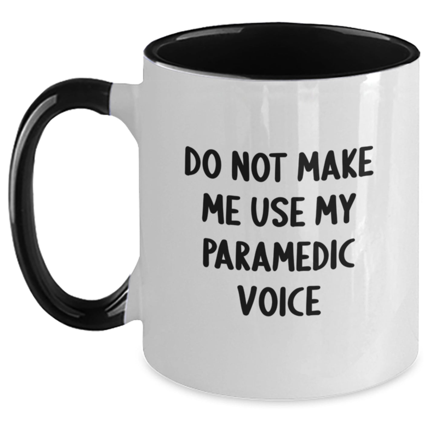 Funny Rescue Worker Gifts from Family for Rescue Worker Men Graduation Unique Two Tone Coffee Mugs Do Not Make Me Use My Rescue Worker Voice - Main