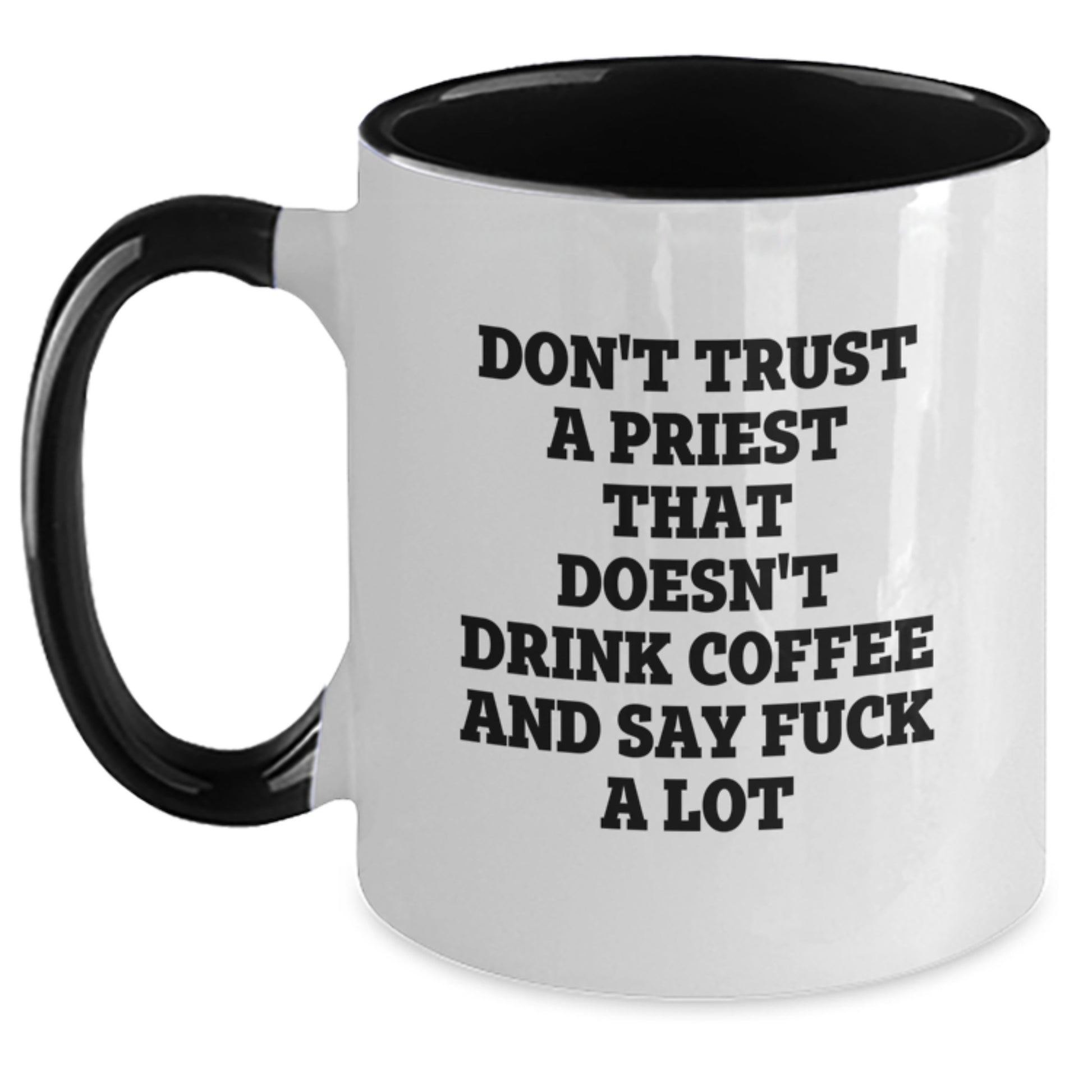 Gifts from Family, Friends, and Coworkers for Priest, Funny Two Tone Coffee Mugs, Unique Mother's Day Unique Gifts - Main