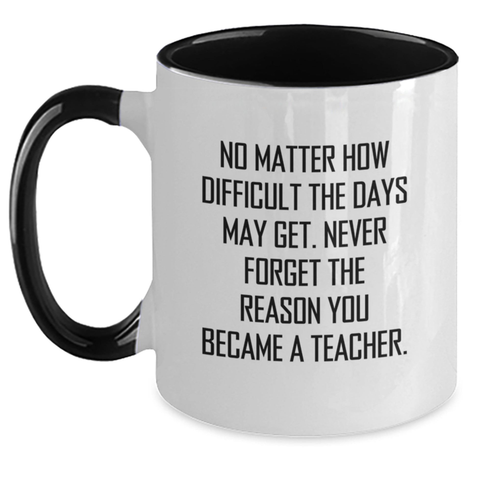 Teacher Appreciation Gifts from Friends and Family - Funny Two Tone Coffee Mugs for Valentine's Unique Teacher Gifts - Main