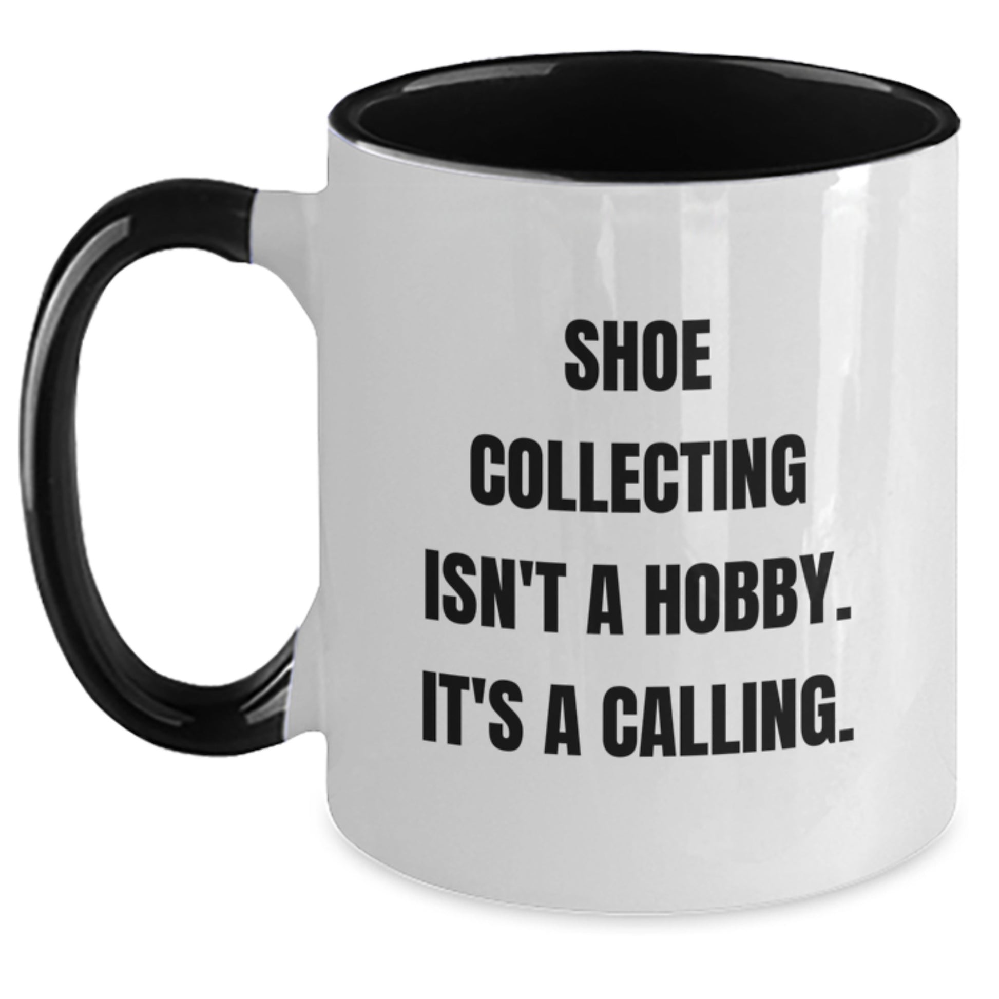 Funny Shoe Collecting Gifts for Men, Women, Friends, and Family - Two Tone Coffee Mug - Main