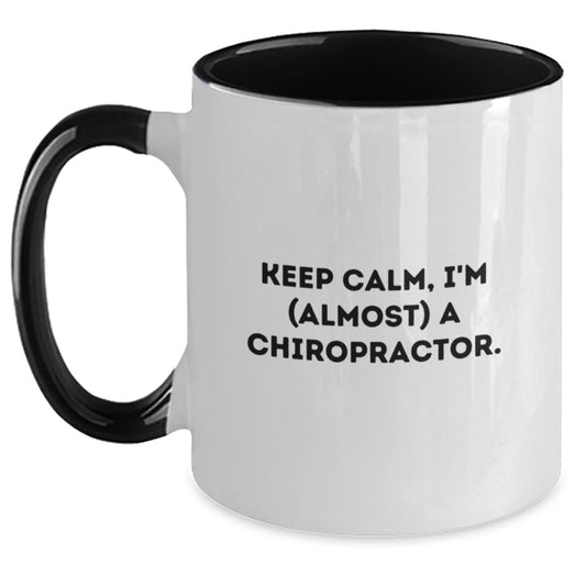 Chiropractor Gifts for Friends, Chiropractic Two Tone Coffee Mug for Birthday, Funny Quote, Gift from Family - Main
