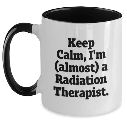 Funny Keepsake Two Tone Mugs Gifts for Radiation Therapist Friends Family from Men Women - Main