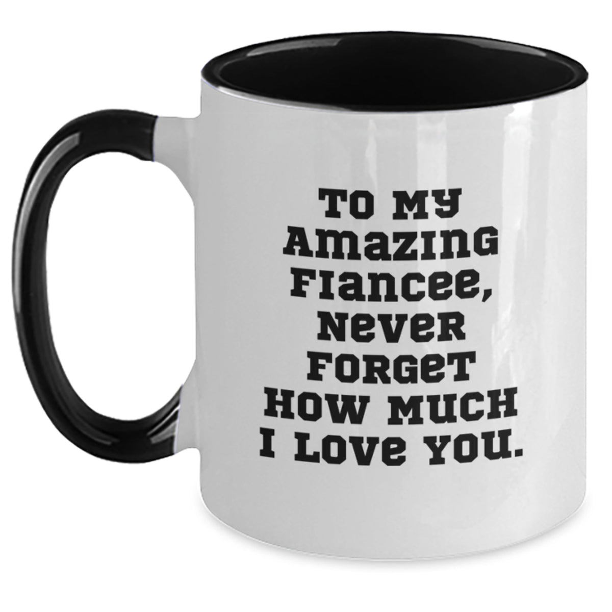 Gifts from Men to Fiancee, Funny Two Tone Coffee Mugs for Birthday Unique Gifts - Main