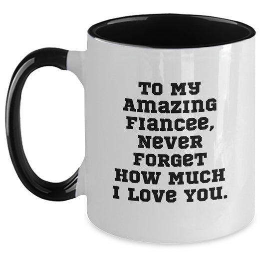 Gifts from Men to Fiancee, Funny Two Tone Coffee Mugs for Birthday Unique Gifts - Main