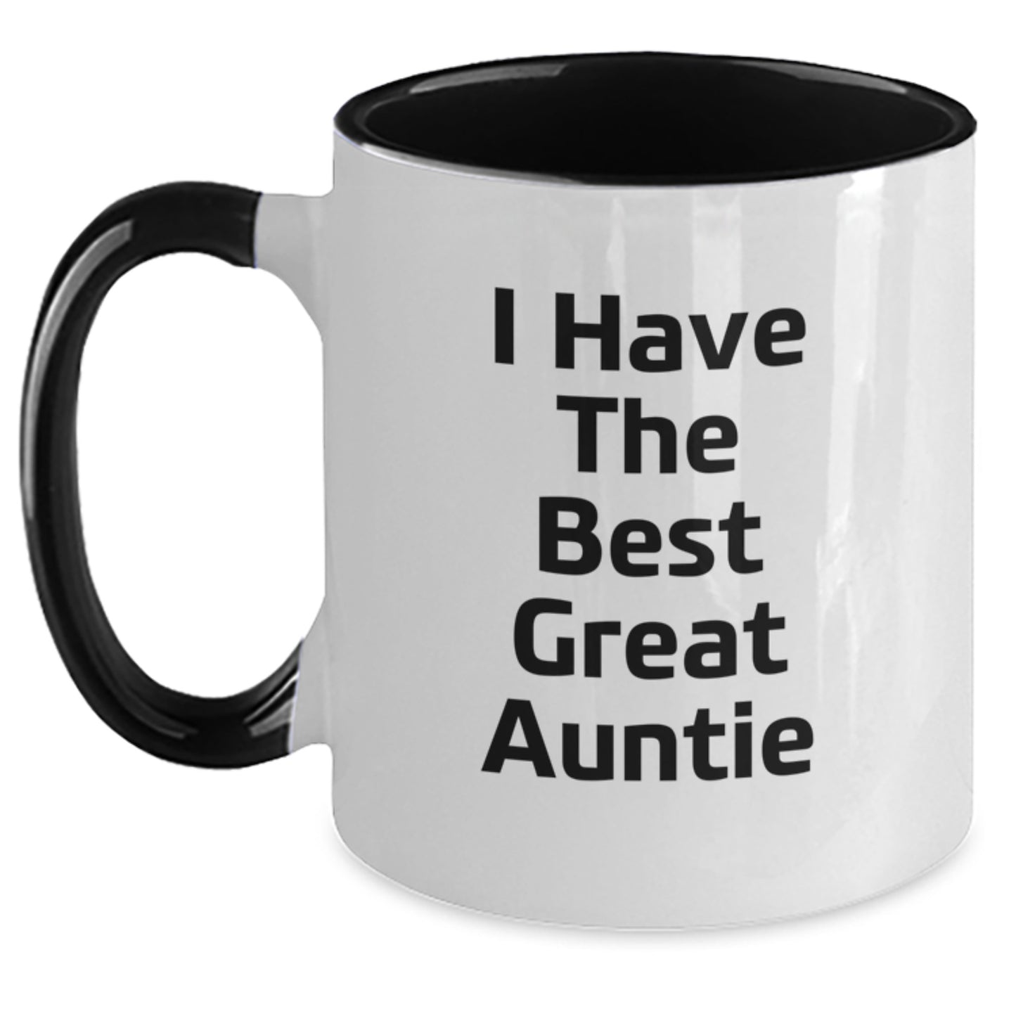 Funny Auntie Gifts from Family - I Have The Best Great Auntie Two Tone Coffee Mug, Graduation Unique Gifts for Auntie - Main