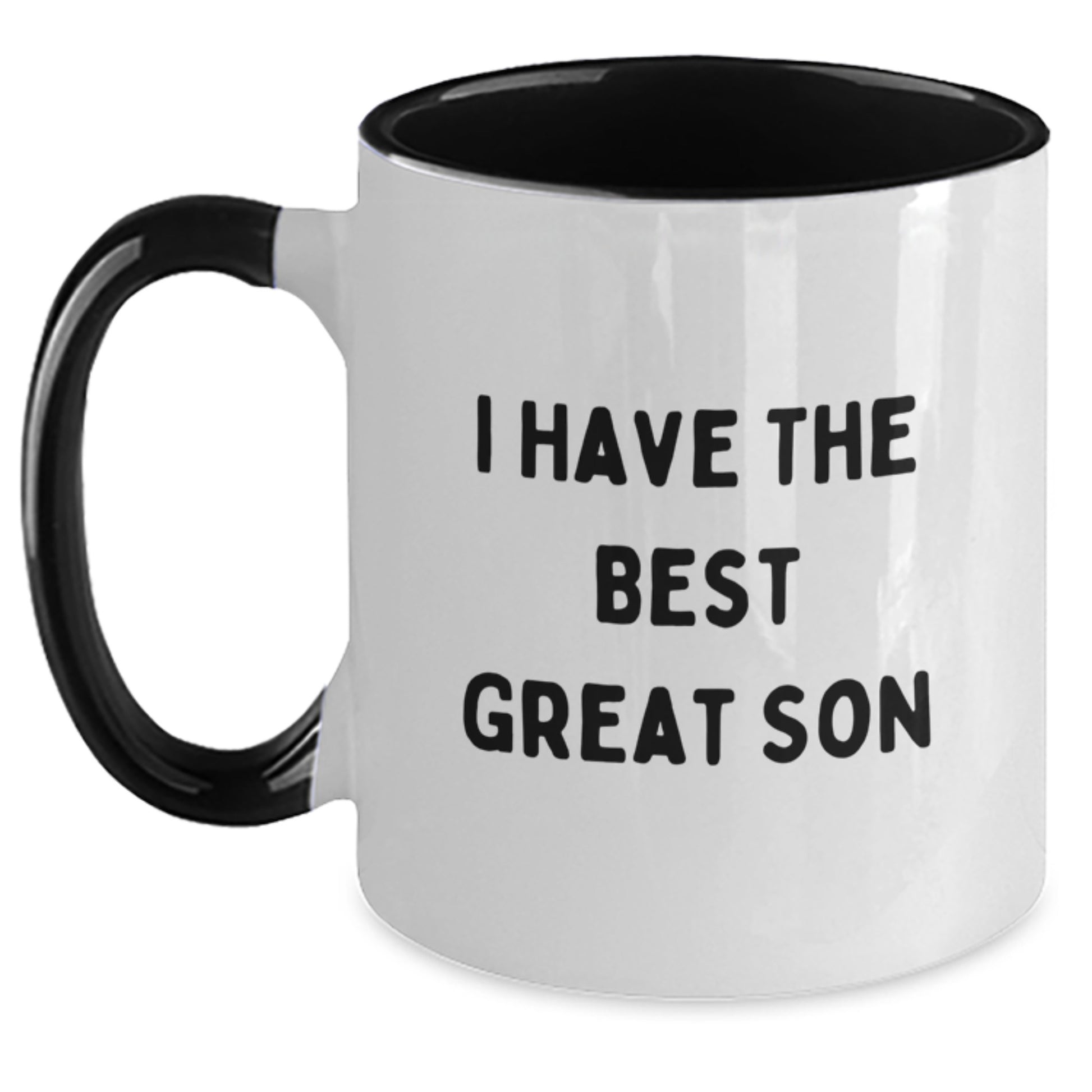 Birthday Gift for Dad Two Tone Coffee Mug Black & White Navy - Main