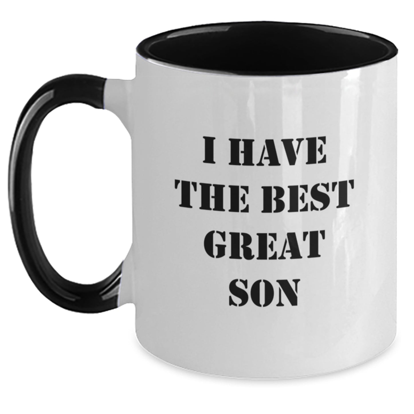 Son Keepsake Two Tone Coffee Mug Birthday Gift Black White Red Navy Pink - Main