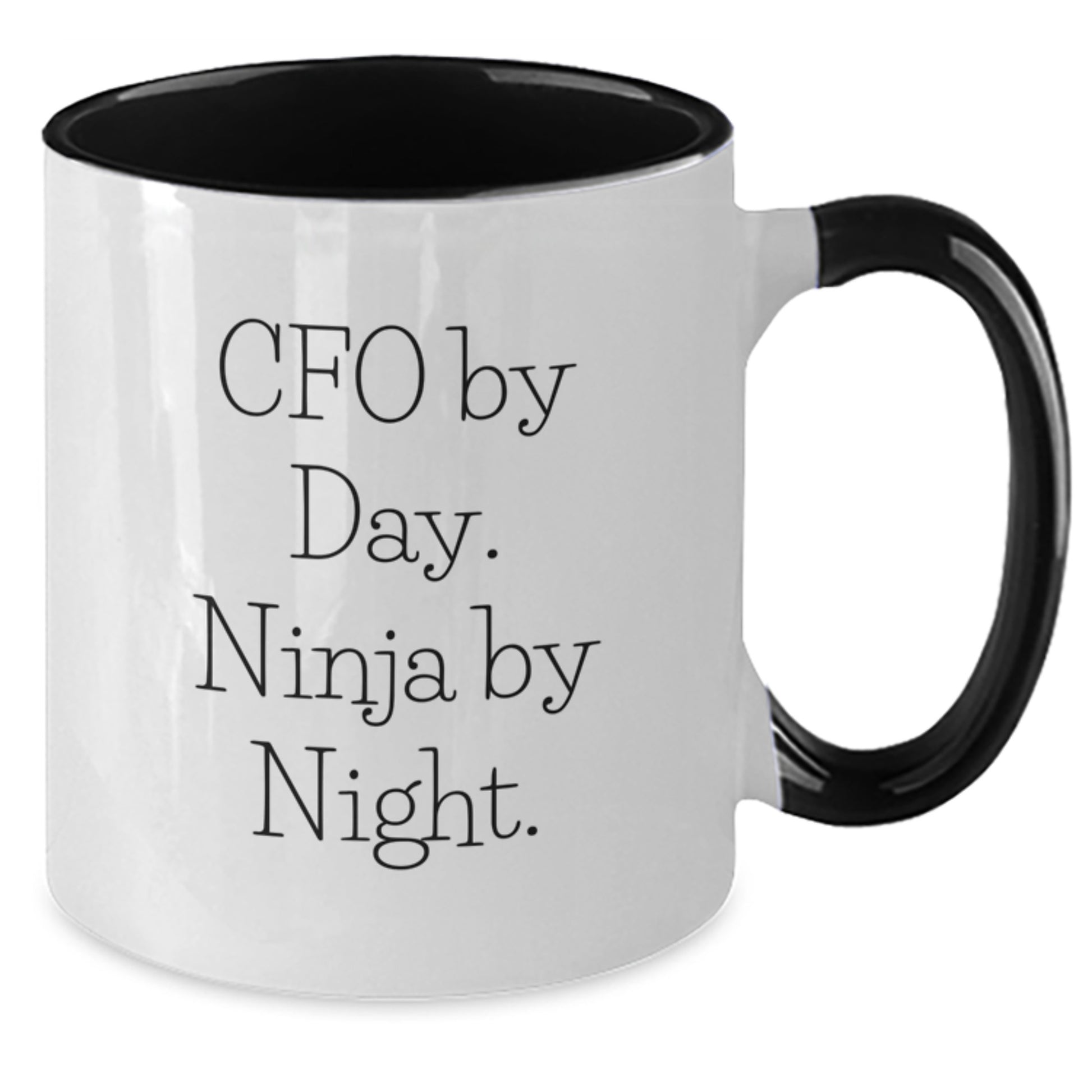 CFO By Day Funny Gifts from Men for Women Two Tone Coffee Mug - Valentine's Unique Gifts for CFO - Additional