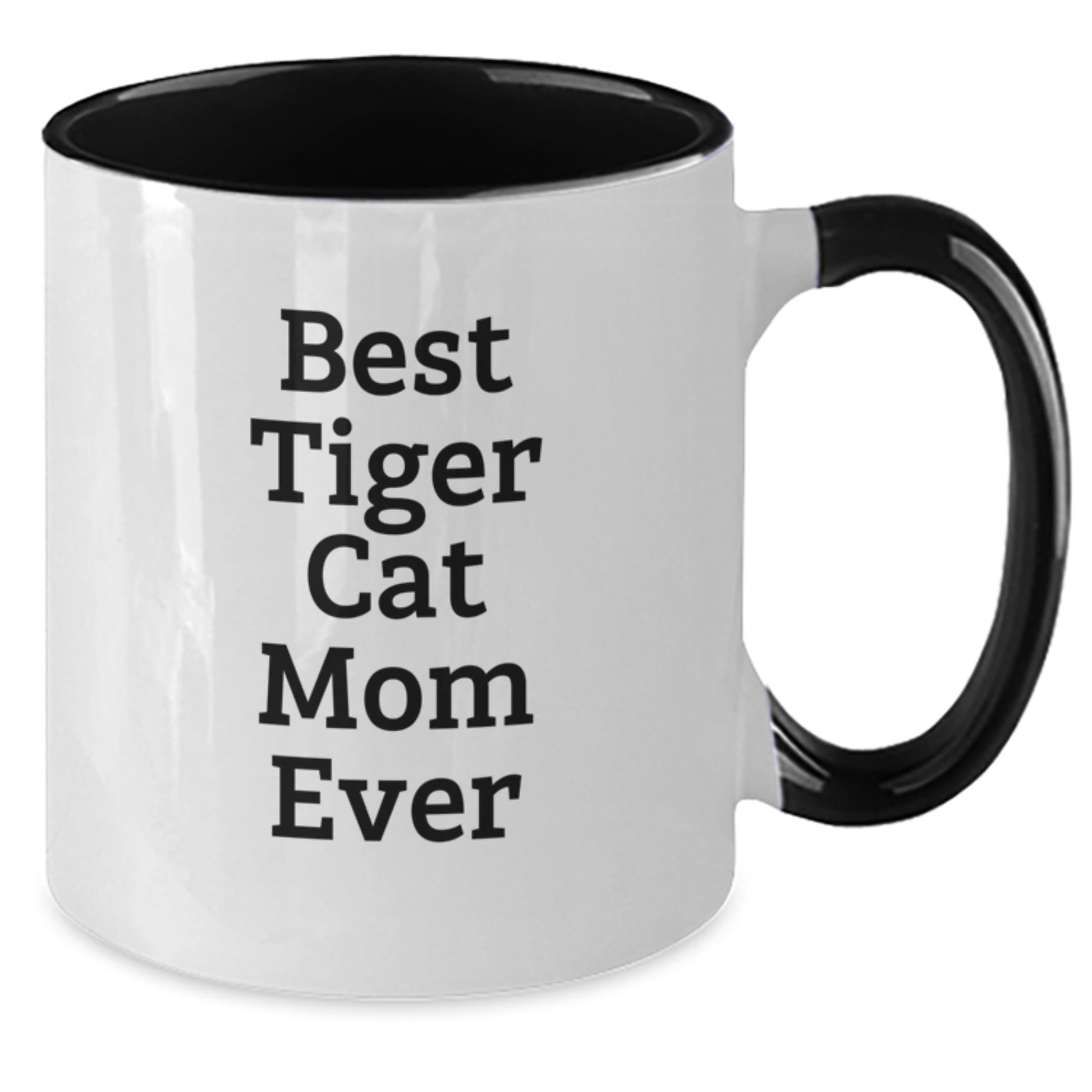 Funny Tiger Cat Mom Gifts from Men to Women Friends Coworkers Family - Best Tiger Cat Mom Ever Two Tone Coffee Mug Birthday Unique Presents - Additional