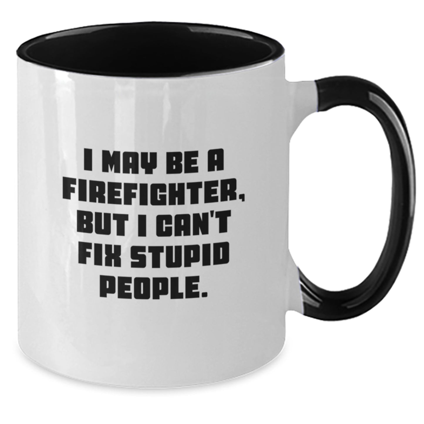Firefighter Keepsake Two Tone Coffee Mug for Him Birthday Gift - Additional