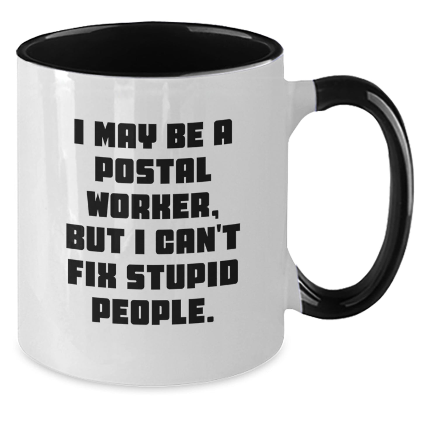 Funny Postal Worker Two Tone Coffee Mug Gifts for Men Women Friends Coworkers Family - Unique Graduation Unique Gifts from Friends, Family, Men, Women - Additional