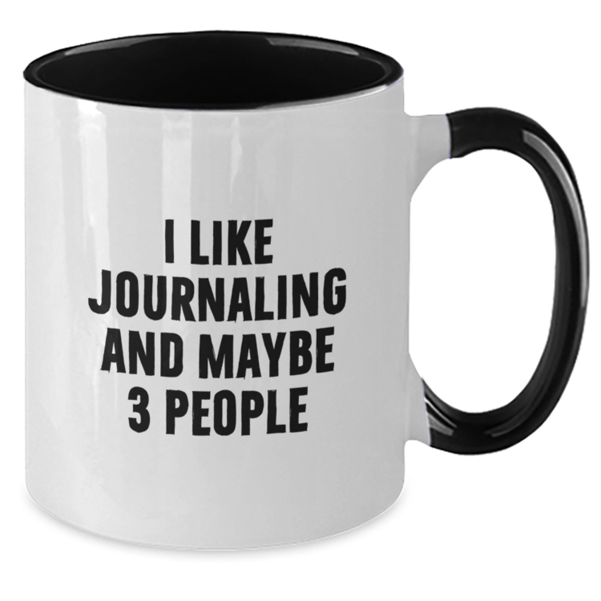 Funny Journaling Quotes Gifts for Friends and Family from the Graduate, Unique Two Tone Coffee Mug, 11oz Ceramic, Microwave and Dishwasher Safe - Additional