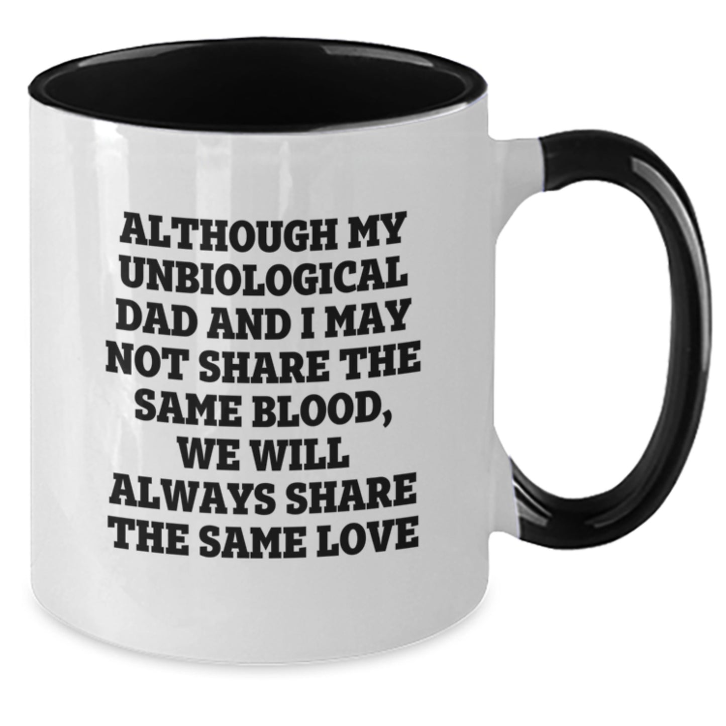 Unbiological Dad Keepsake Two Tone Coffee Mug for Him Birthday Gift - Additional
