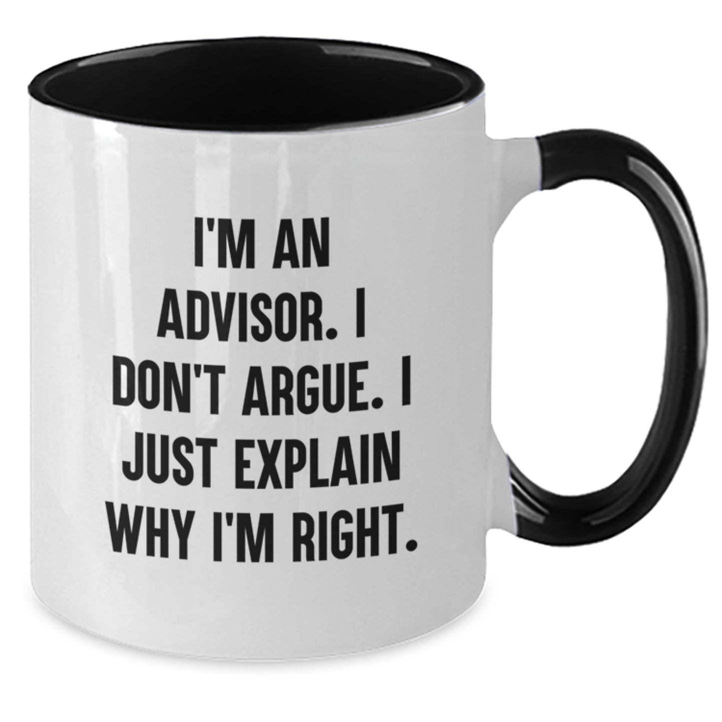 Advisor Keepsake Two Tone Coffee Mug for Him Birthday Gift Black - Additional