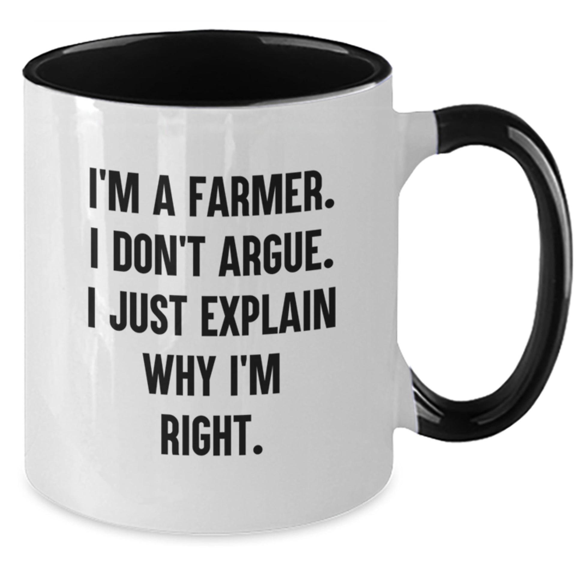 Farmer Keepsake Two Tone Coffee Mug for Him Birthday Gift - Additional