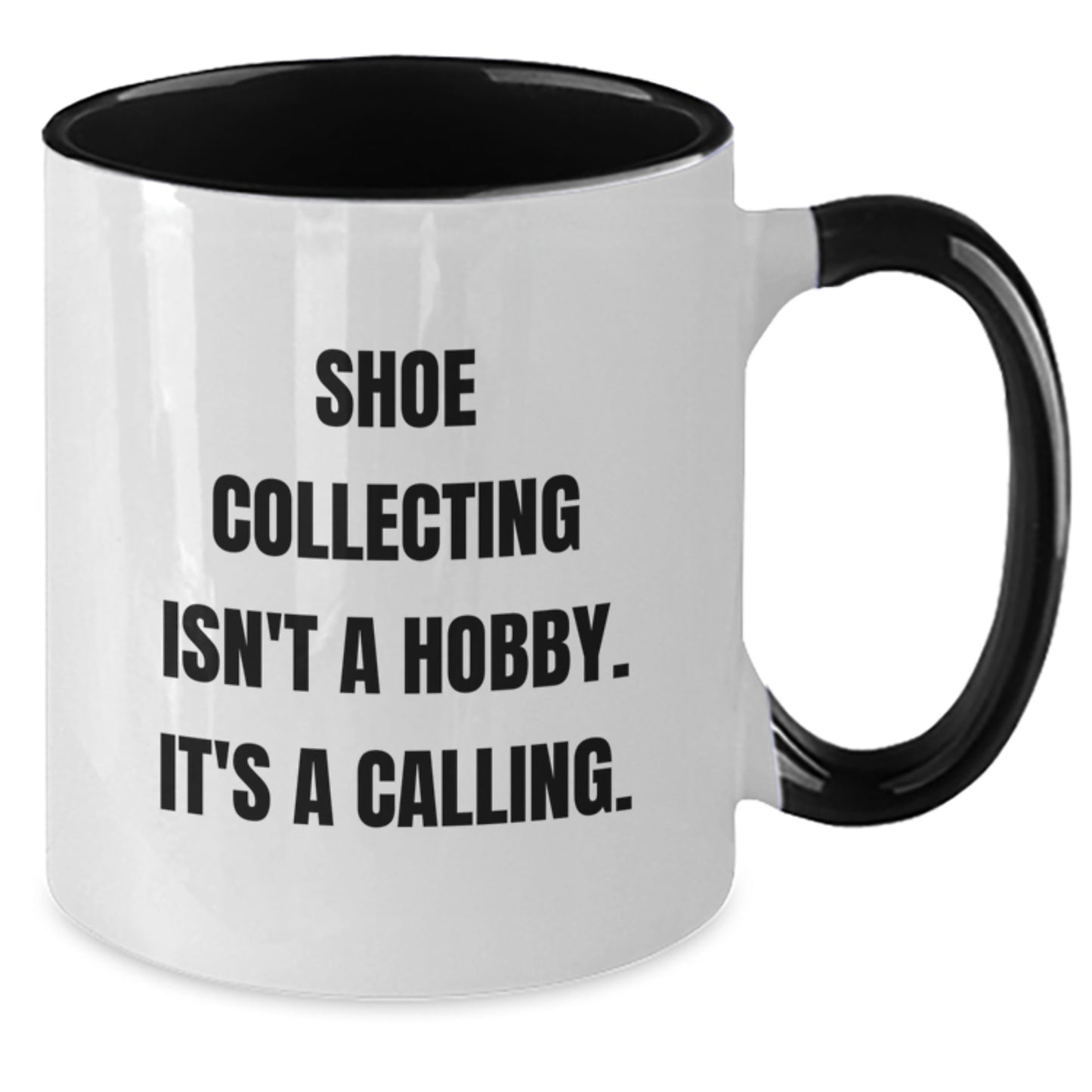 Funny Shoe Collecting Gifts for Men, Women, Friends, and Family - Two Tone Coffee Mug - Additional