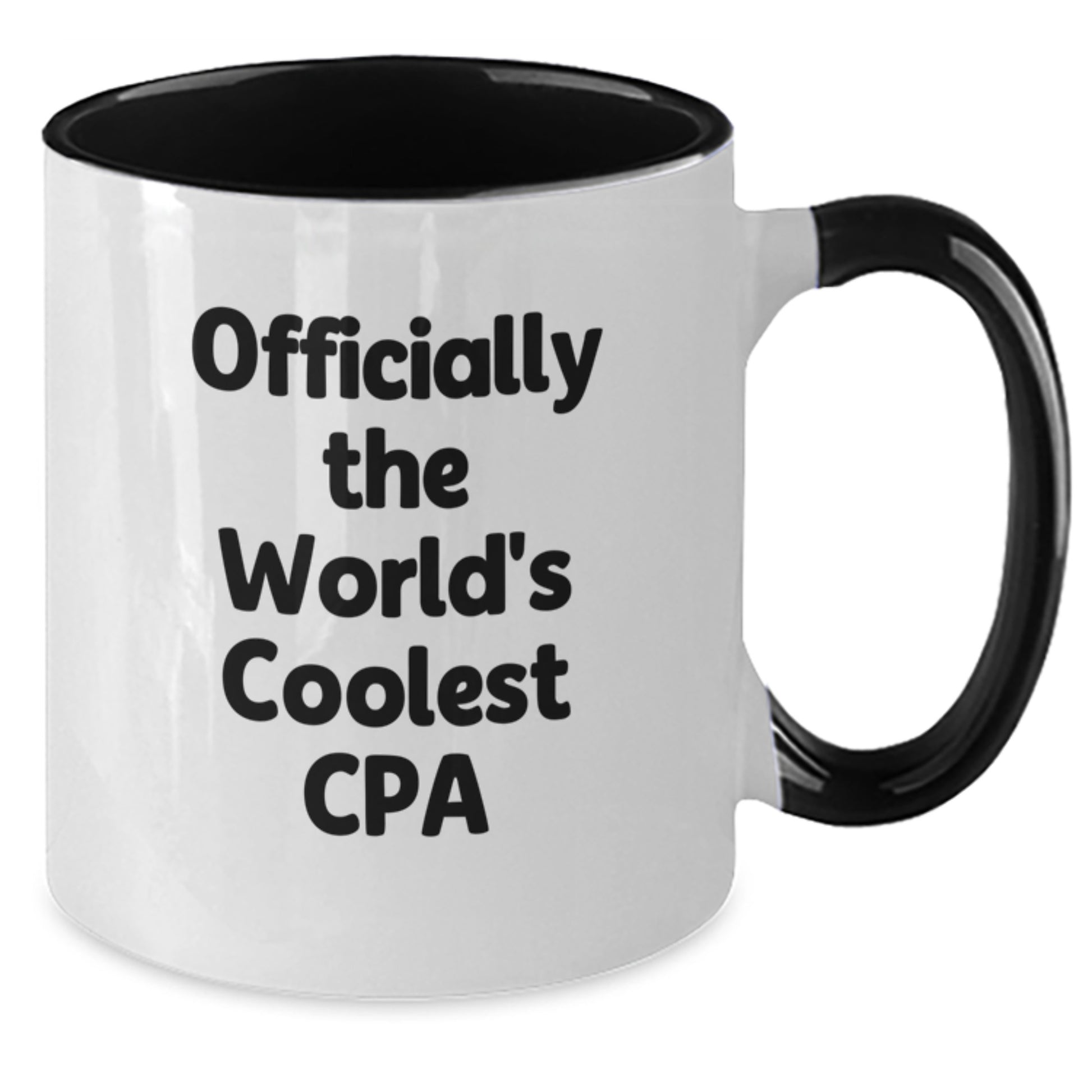 Funny CPA Gifts for Men and Women, Two Tone Coffee Mugs Officially The World's Coolest Cpa, Graduation Unique Gifts from Friends and Family - Additional
